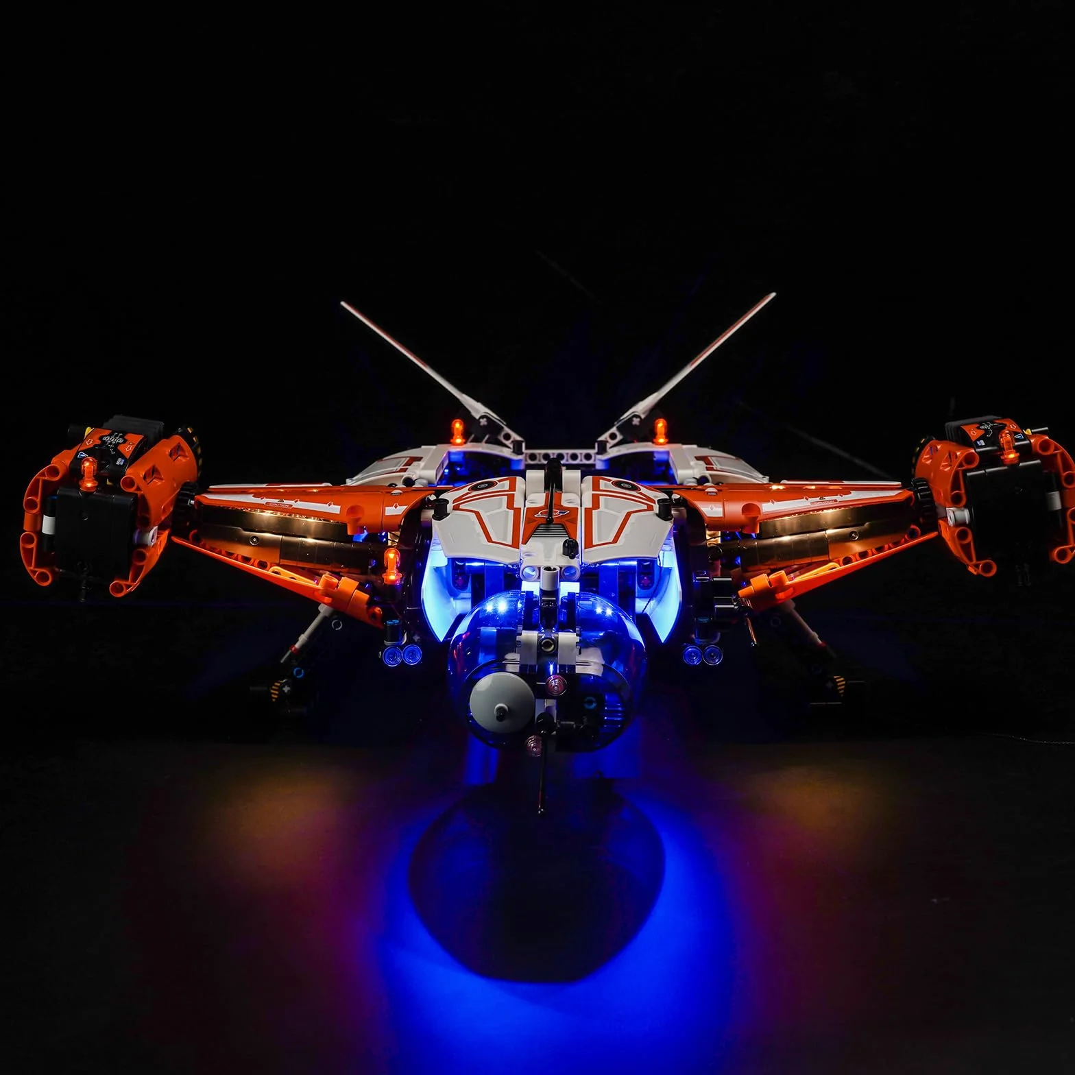 Pilot zdalnego sterowania, zestaw oświetleniowy LED kompatybilny z Lego VTOL, ładowiec do dużych obciążeń, LT81 42181