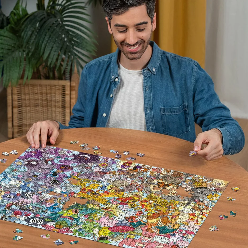 Ravensburger 12000460 - Challenge Puzzle - Pokémon - puzzle 1000 elementów – puzzle dla dorosłych i dzieci w wieku od 14 lat, Pokémon Puzzle, Pokémon Geschenke