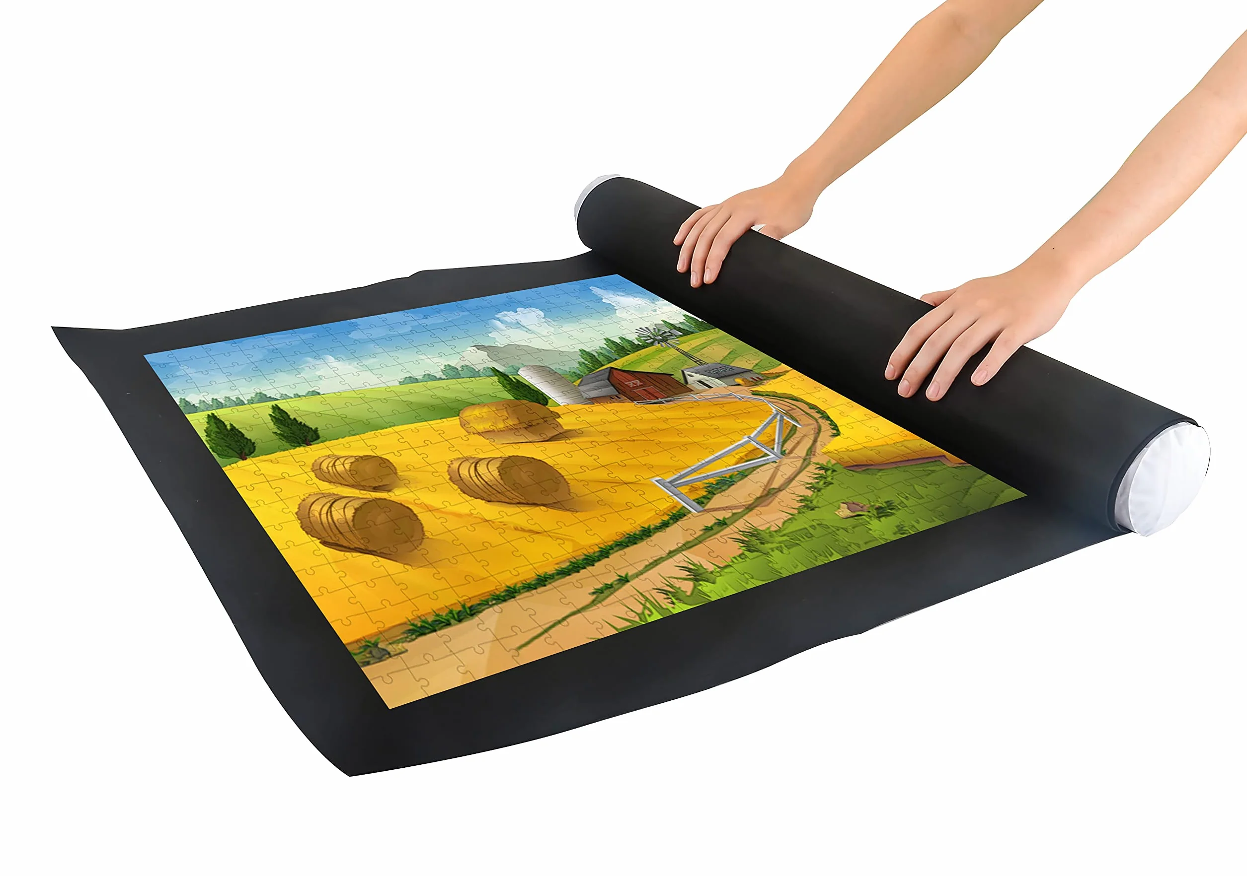 PIANETA Podkładka pod puzzle z włókniny, mata rolowana, do 1500 elementów, praktyczne akcesorium do przechowywania puzzli