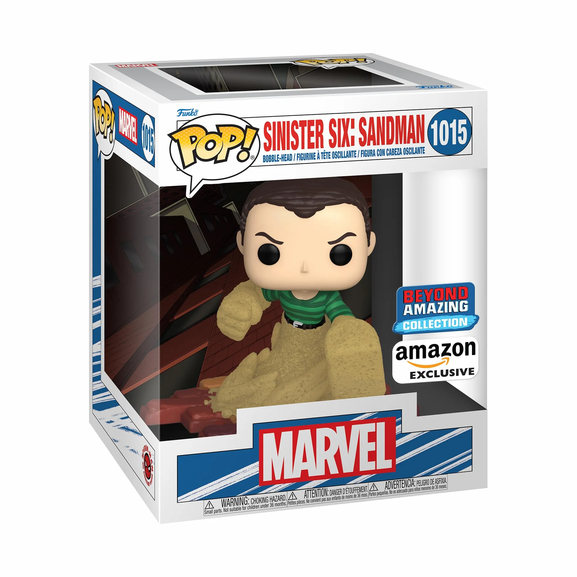 Funko Pop! Deluxe: Marvel Sinister Six: Sandman (Amazon Exclusive) #1015 Bobble-Head Vinyl Figure