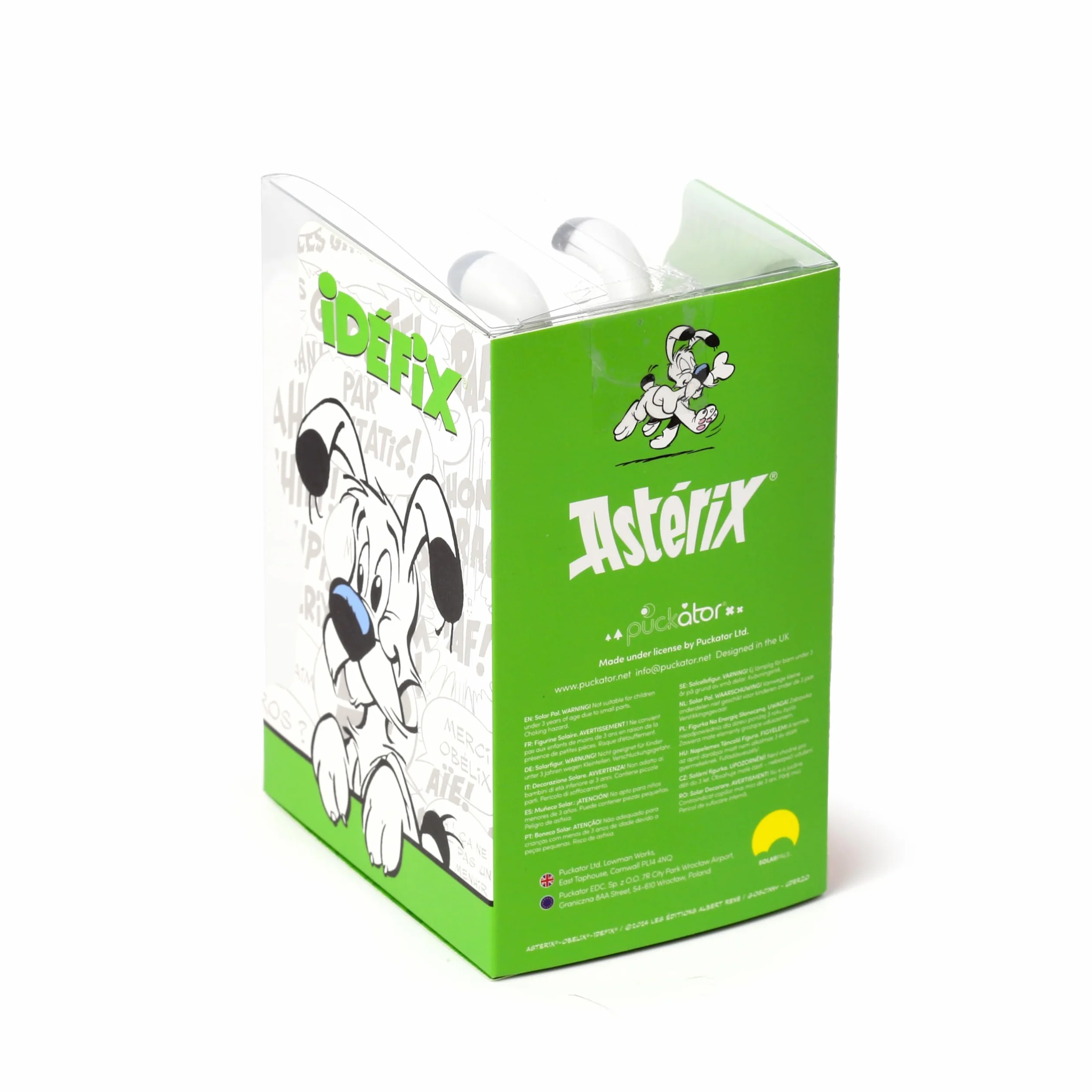 Puckator Solar Pal - Idefix figurka tancerza solarnego - Asterix i Obelix, do deski rozdzielczej samochodu, biurka lub parapetu, pomysł na prezent