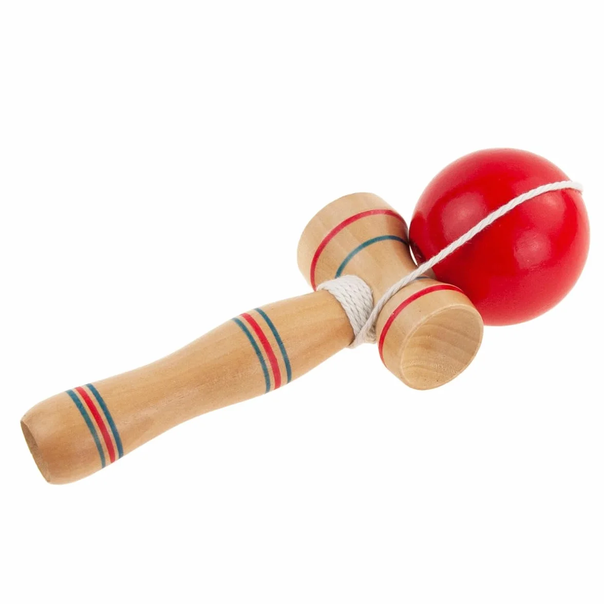 Drewniana kendama: zabawka zręcznościowa dla dzieci. Kendama z drewna dla początkujących i zaawansowanych, gra zręcznościowa do użytku wewnątrz i na zewnątrz – drewniana zabawka ze sznurkiem i piłką