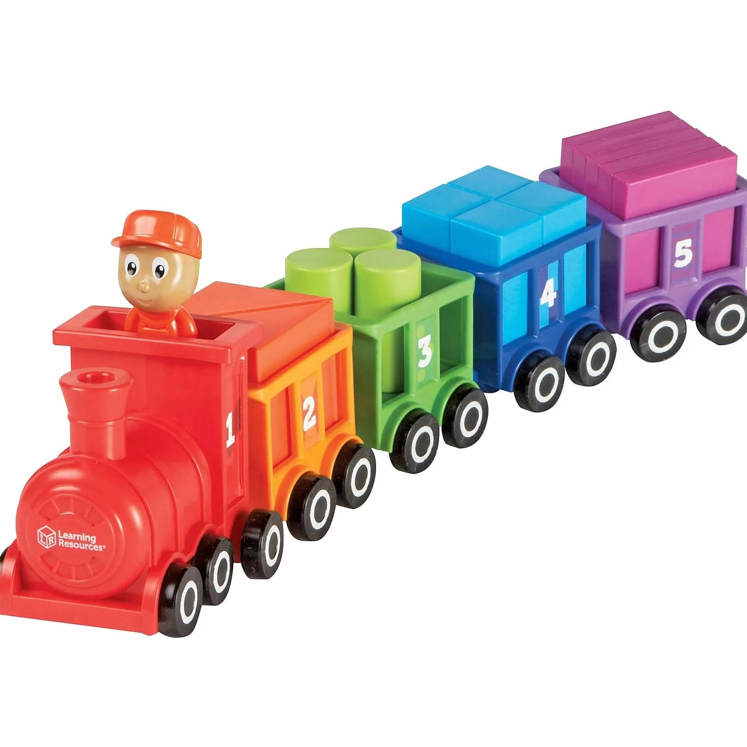 Learning Resources Liczba i Kolor Choo Choo Interaktywny Pociąg Nauka Zabawka 21-Kawałeks Gra Zestaw