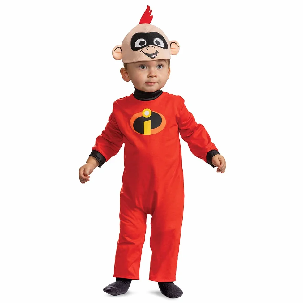 Disguise Oficjalny Strój Jack-Jack Iniemamocni Disney Pixar dla Niemowlęcia, Kombinezon Superbohater, 1-2 Lat