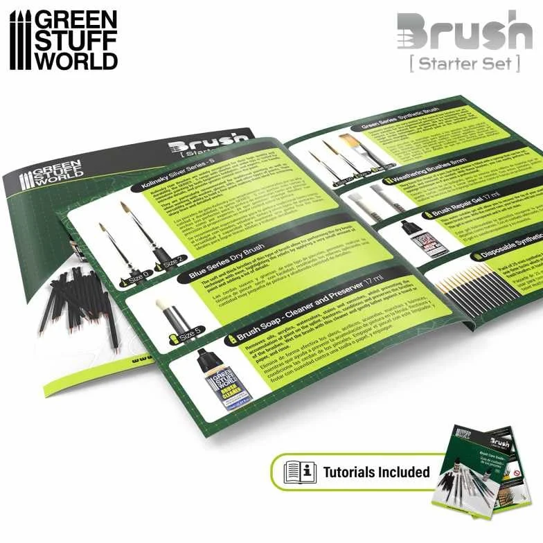 Green Stuff World Zestaw startowy do modeli i miniatur Hobby Brush 11644