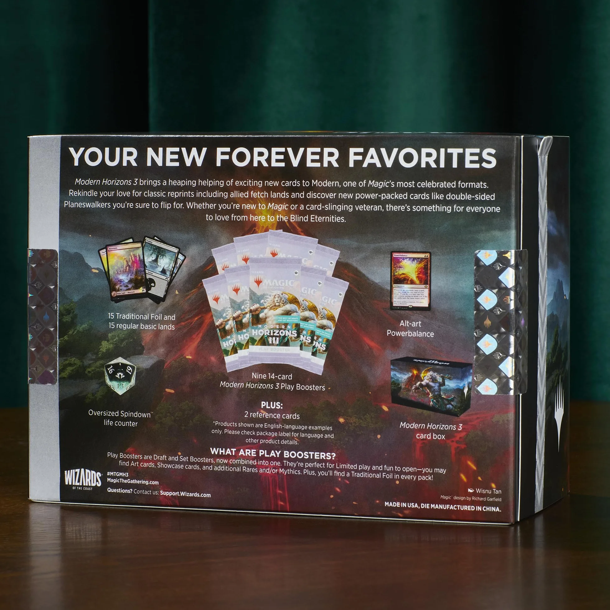Magic: The Gathering Modern Horizons 3 Zestaw — 9 pakietów Play, 30 kart krain + wyjątkowe akcesoria (Wersja Angielska)