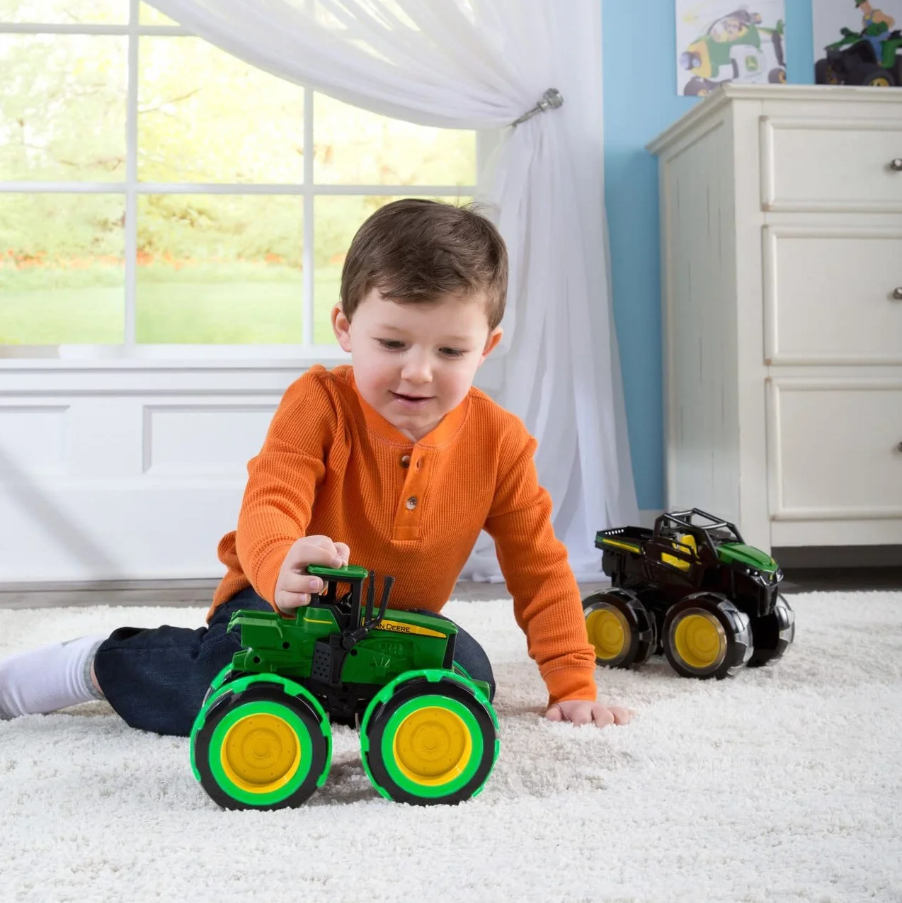 John Deere Kids FBA_46434 Zabawkowy Traktor, Wielokolorowy, 37792