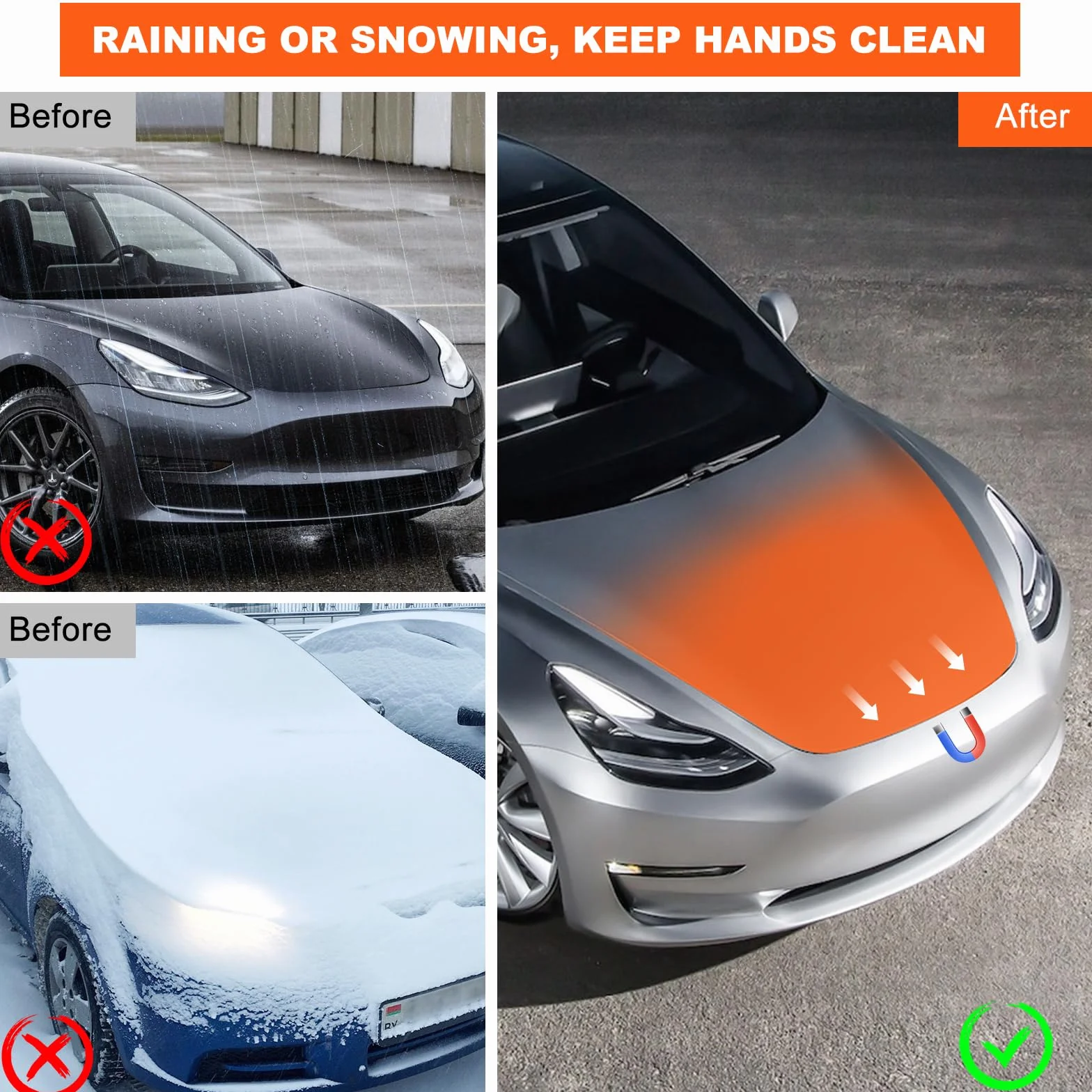 Front Power Frunk Soft Closing, Power Frunk Soft Closing do TSL Model Y 2021-2024 Trunk Auto Close, elektryczna osłona ssania automatycznego zamykania zamka (model Y 2021-2024)