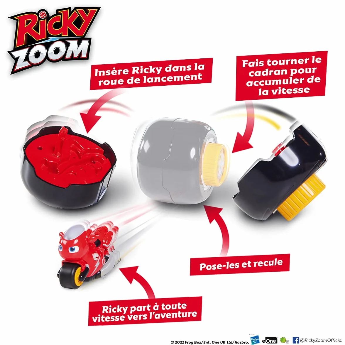 Ricky Zoom T20059 zabawka, Ricky Wind & Launch