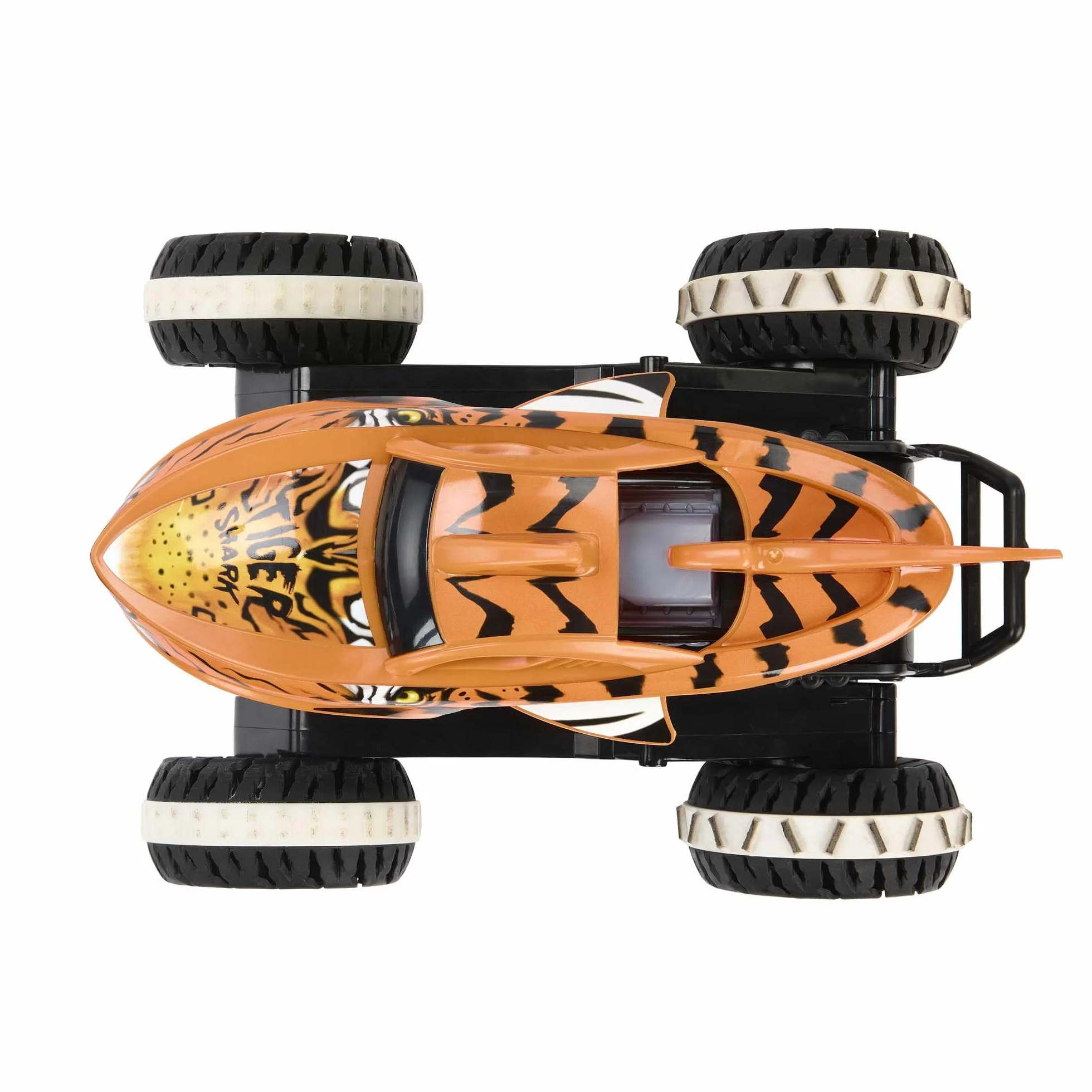 Hot Wheels Monster Trucks Niepowstrzymany Tiger Shark Pojazd terenowy, zdalnie sterowany, zabawka dla dzieci od 4 roku życia, HGV87