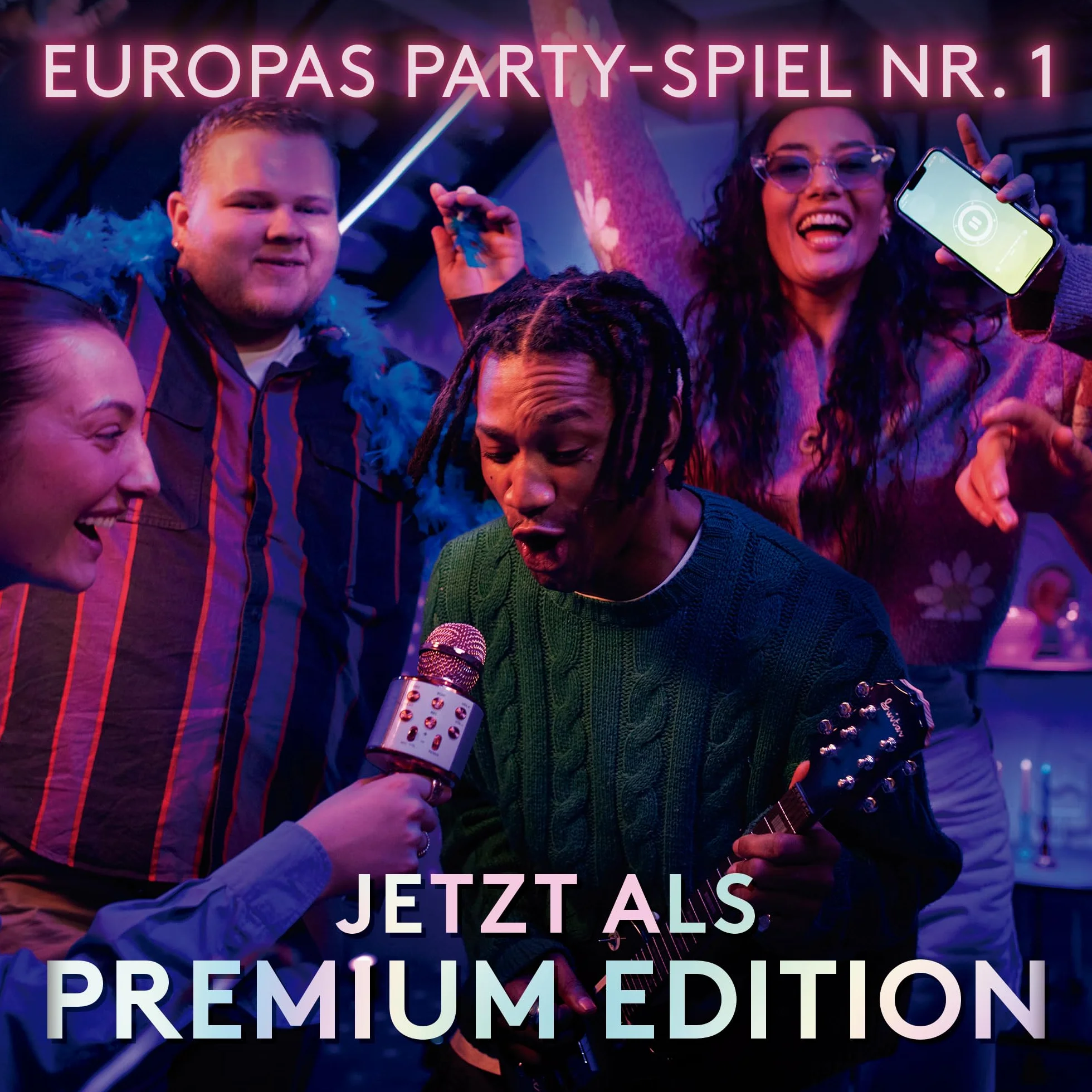 Hitster Platynowa edycja – muzyczna gra imprezowa z 500 piosenkami popu, rocka, hip-hopu, tańca i nie tylko, zawiera głośnik