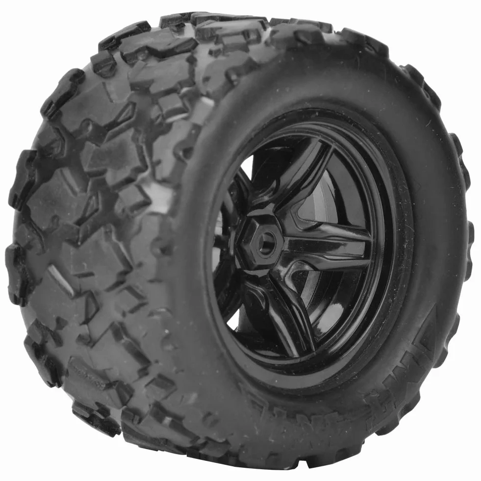 Haiboxing Zdalnie Sterowana Ciężarówka Opony Wymiana Opon Czarny 2 szt. Wymiana Opon kół Pasuje do Hs 18301 18302 18311 18312 1 18 Rc Car