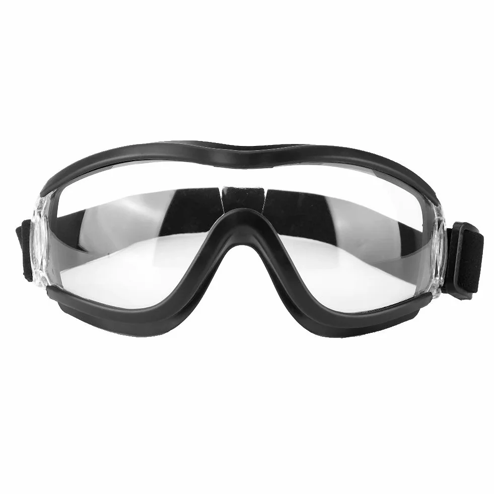 Bnineteenteam Regulowane Gogle Motocyklowe Anty Mgły, Wiatroodporne, Okulary Bezpieczeństwa z ochroną Oczu, Przezroczyste Soczewki do Jazdy na Nartach, Jazda na Rowerze