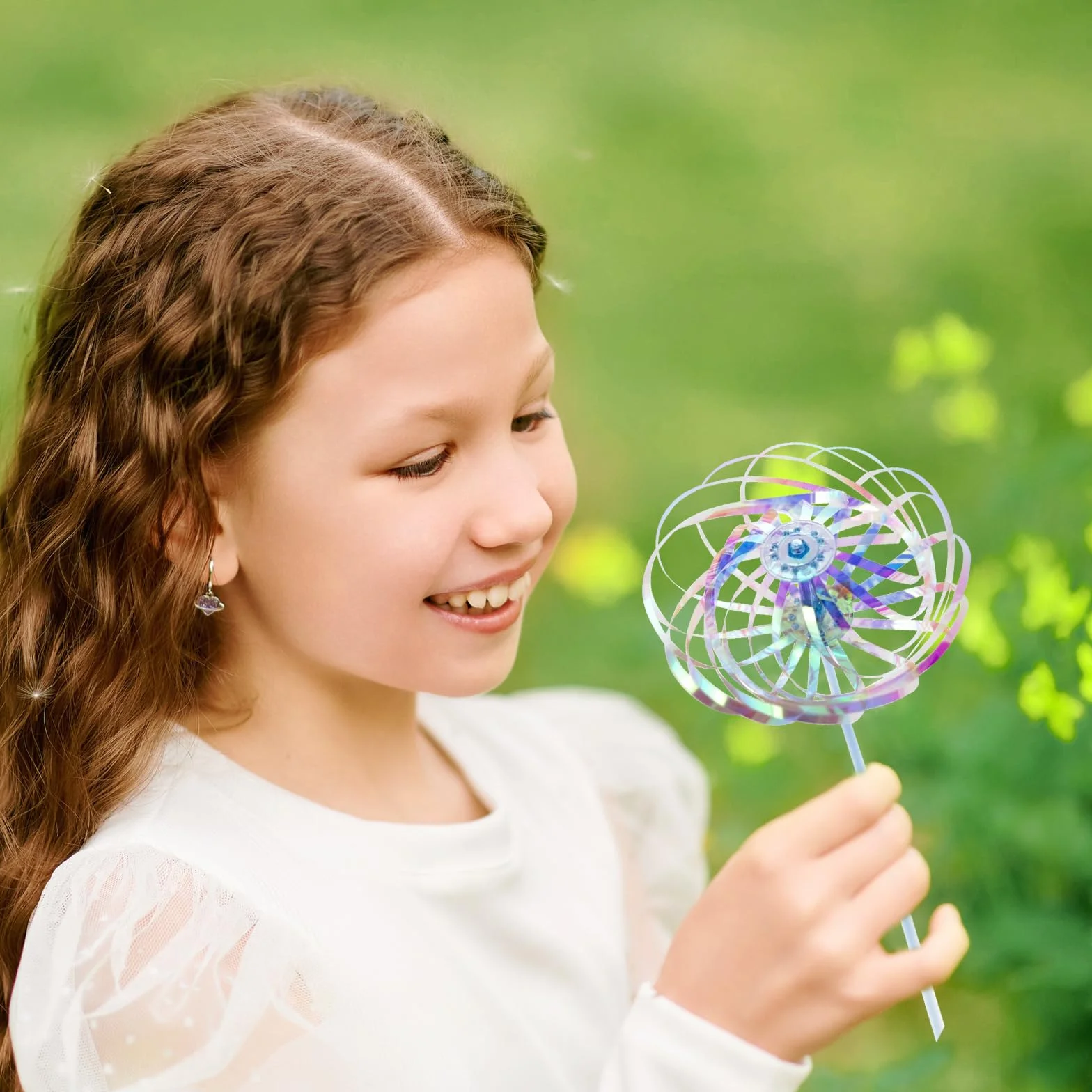 3 sztuki tęczowych spinnerów, magiczny tęczowy spinner, tęczowy spinner, na imprezy, festiwale i dla dzieci i dorosłych, świetny rekwizyt do tańca