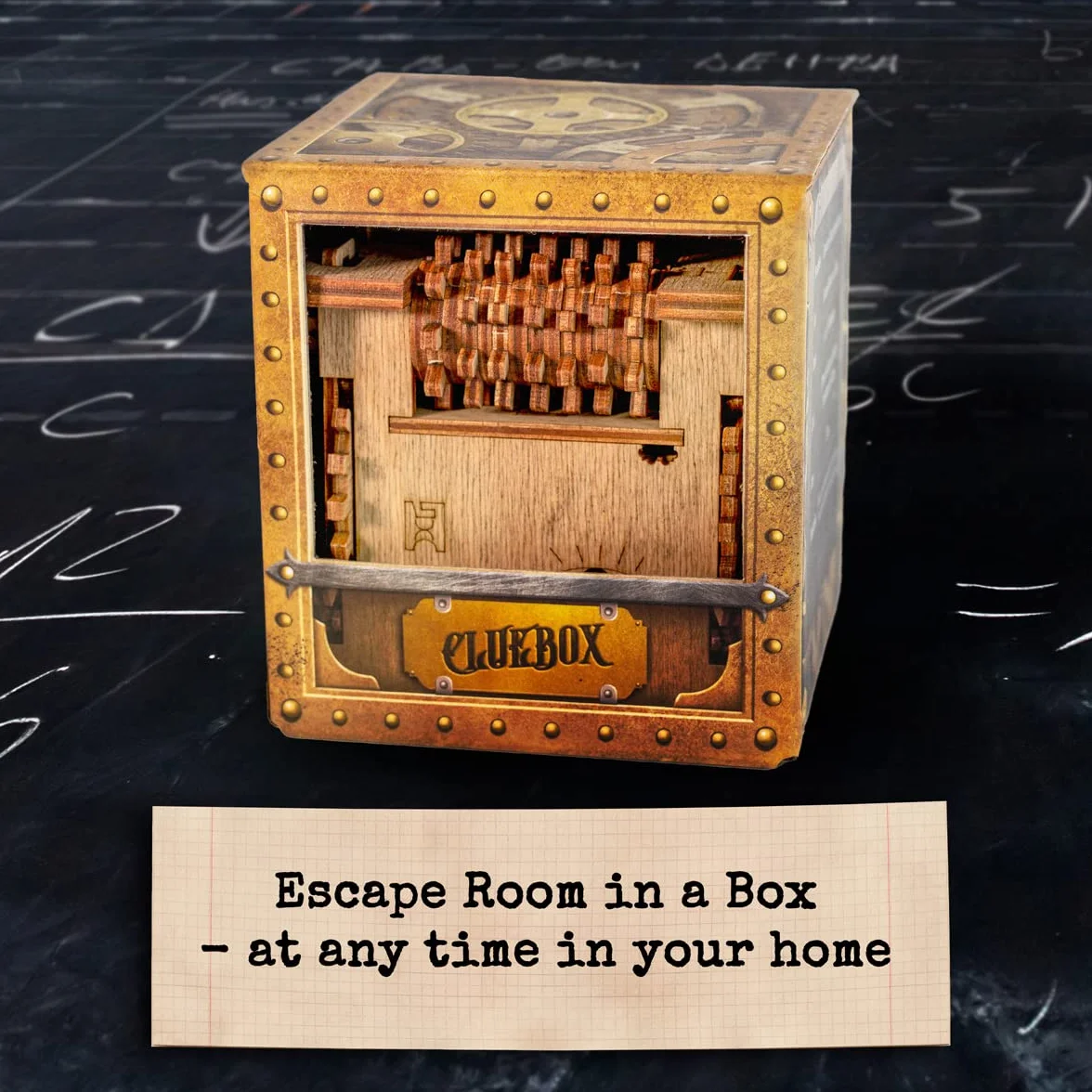 iDventure - Kot Schrödingera - Gra Escape Room - Inteligentne drewniane puzzle - unikalne gry logiczne - gry w pudełku dla dorosłych - pudełko puzzle dla dzieci (14+) - łamigłówki z tajemnicą