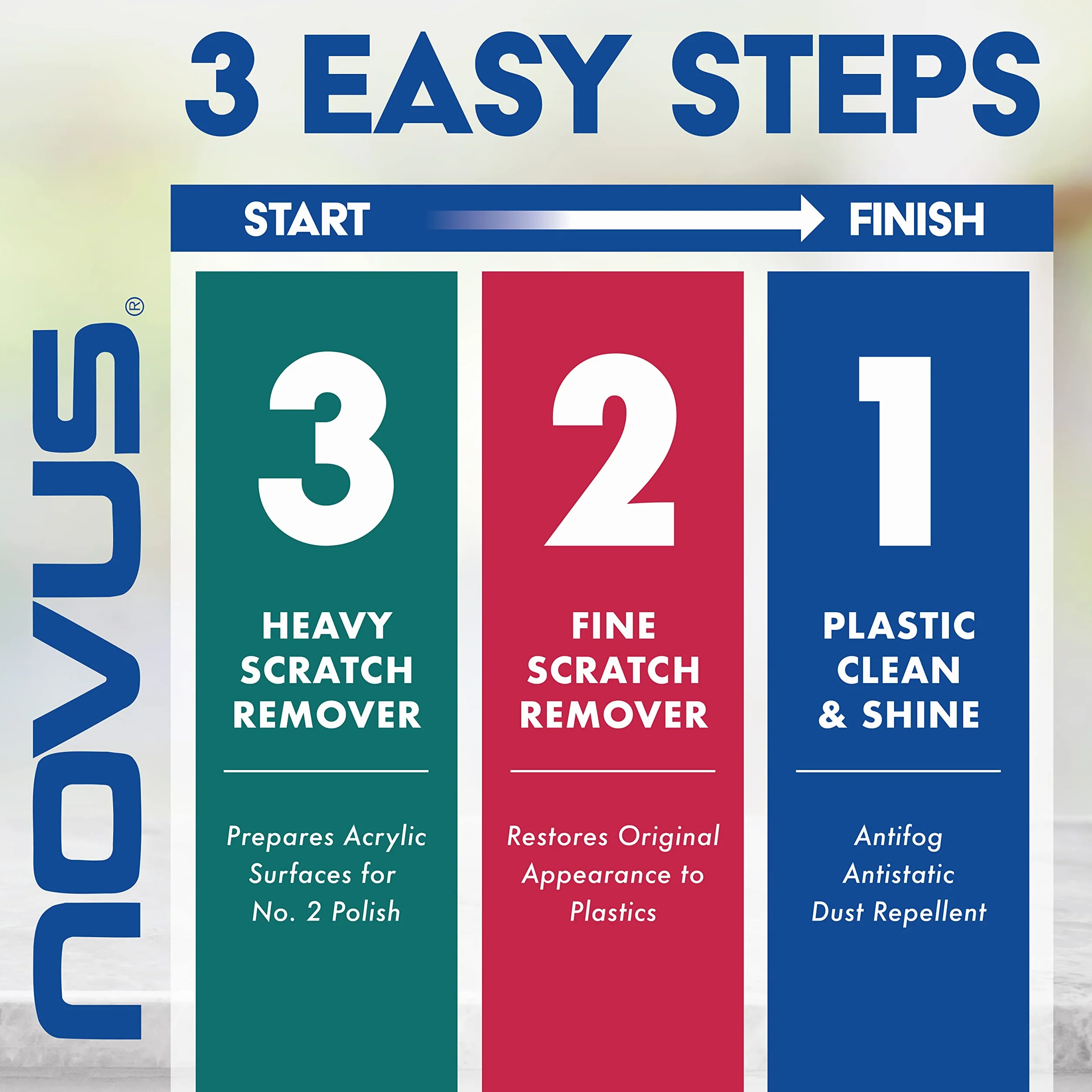Novus Cienki 2 plastik – środek do usuwania zadrapań, 8 ml
