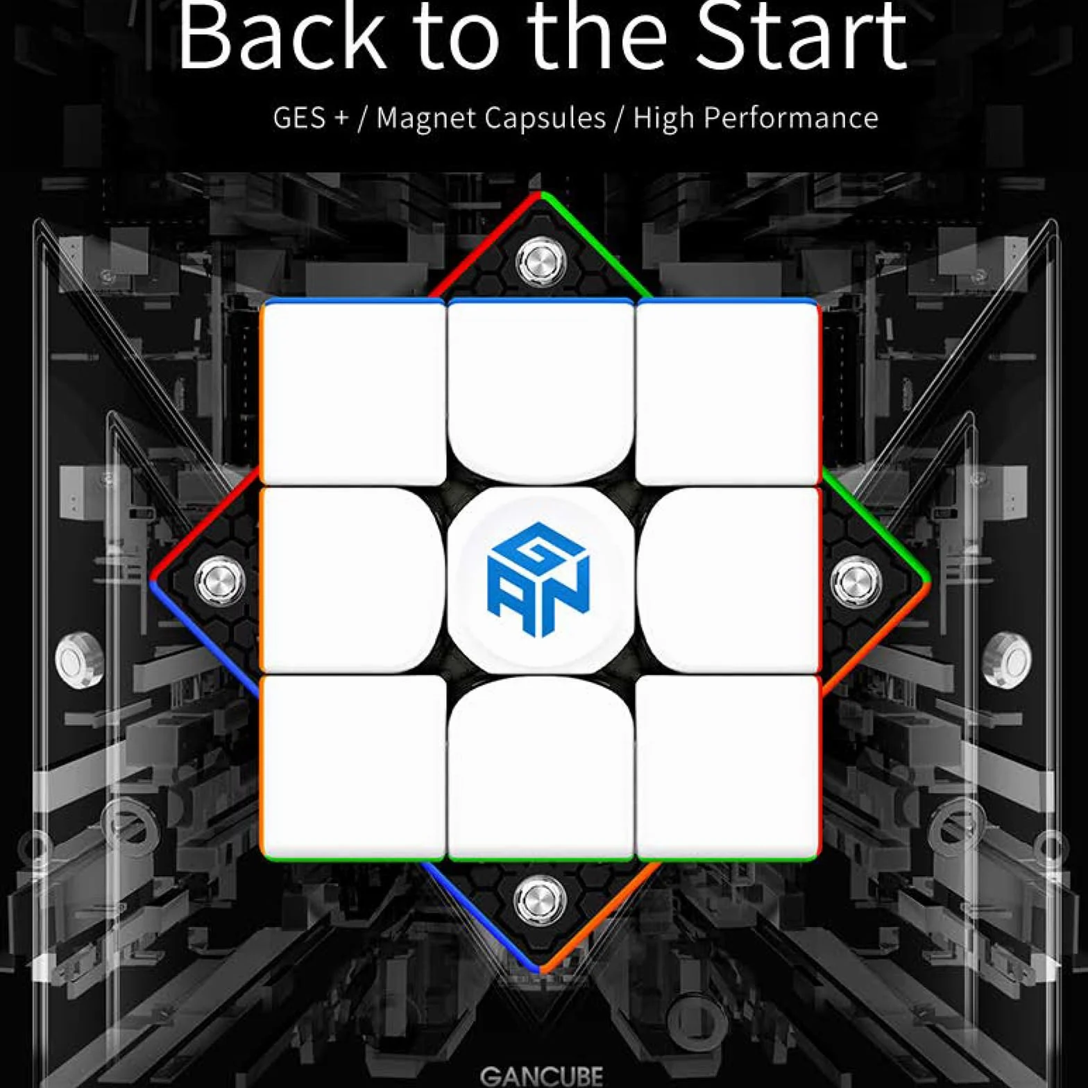 GAN 356M lite Magnetyczna Kostka 3x3, Speed Cube Original z IPG i GES+, Magic Cube lekka magnetyczna, GAN Cube proste wzornictwo, idealna łamigłówka dla dorosłych i dzieci