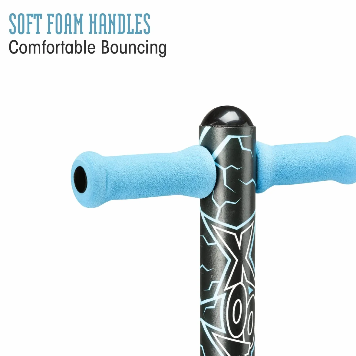 Xootz Pogo Stick | Volt Design dla dzieci, chłopców i dziewcząt, kierownica z miękkiej pianki, wiek 5+, do 35 kg