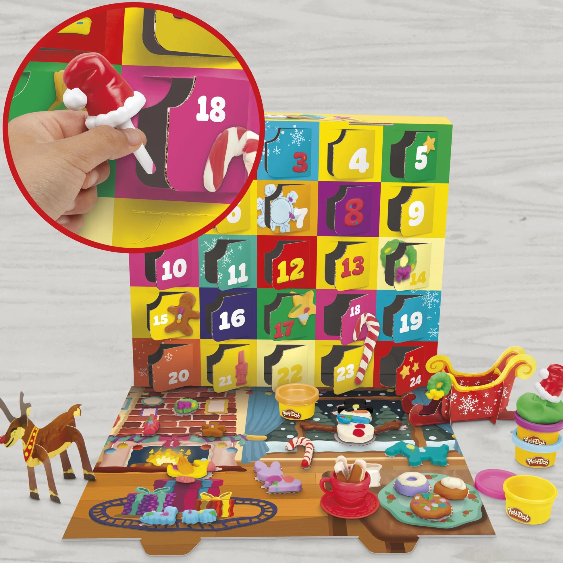 Świąteczny kalendarz adwentowy Play-Doh dla dzieci