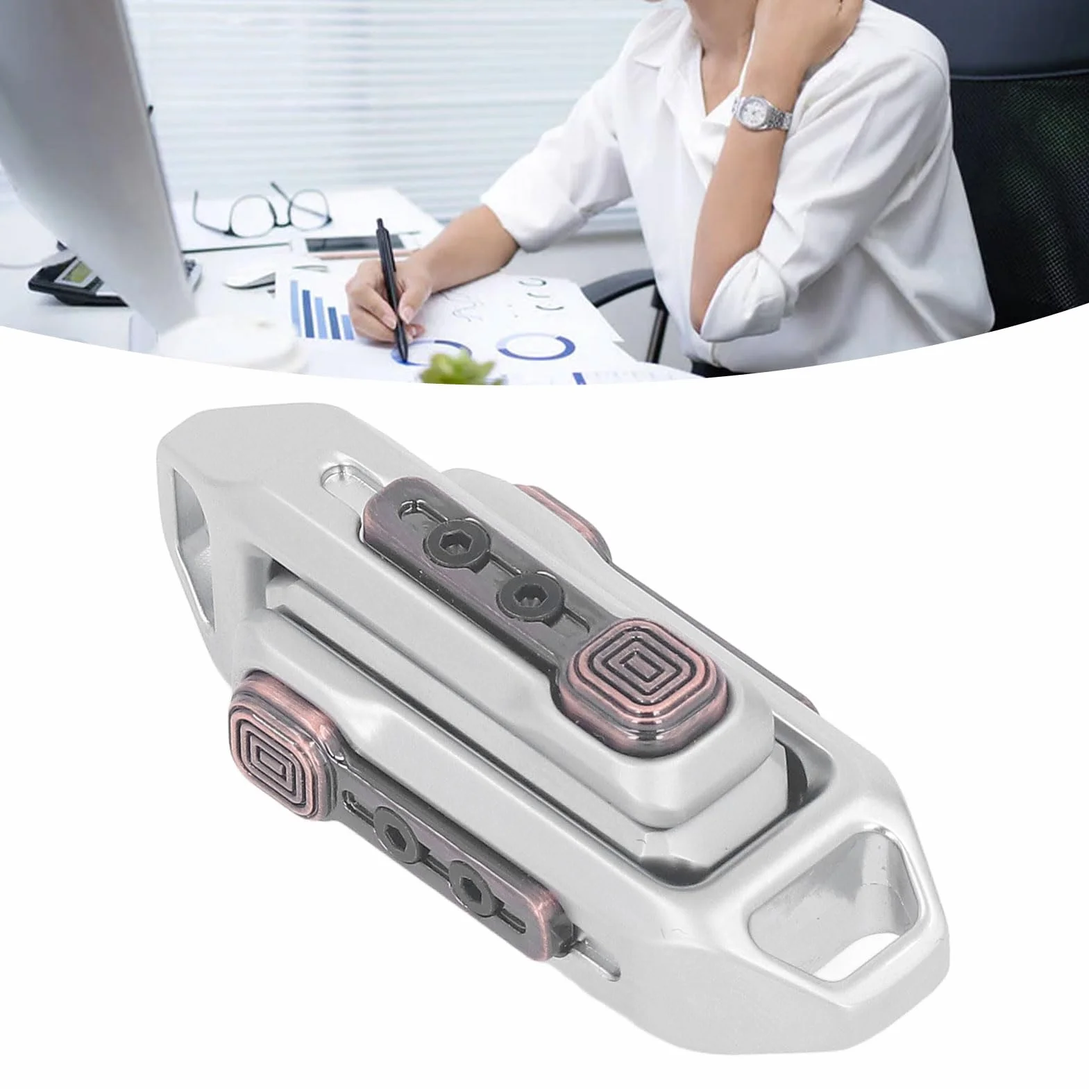 Magnetyczne Metalowe Zabawki Typu Fidget, Magnetyczna Zabawka Typu „Push Slider”, Mini Fidget Slider Zabawka Antystresowa, Przenośna Mała Zabawka Fidget Toy Push Toy, z torbą do