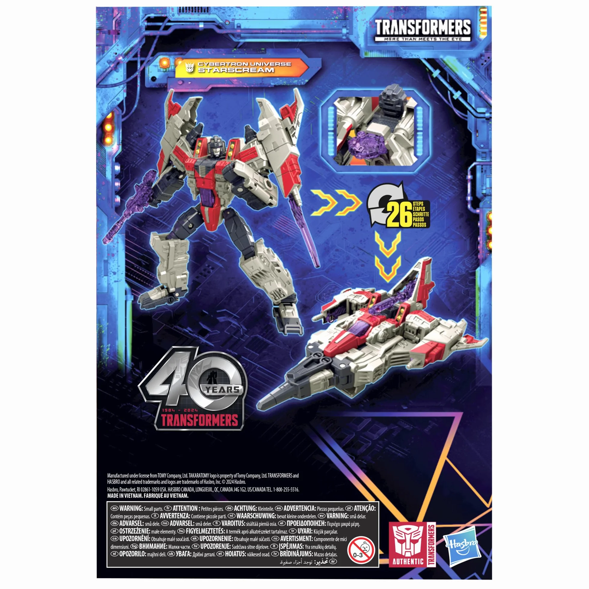 Transformers Legacy United Voyager, klasa Cybertron Universe Starscream, figurka akcji