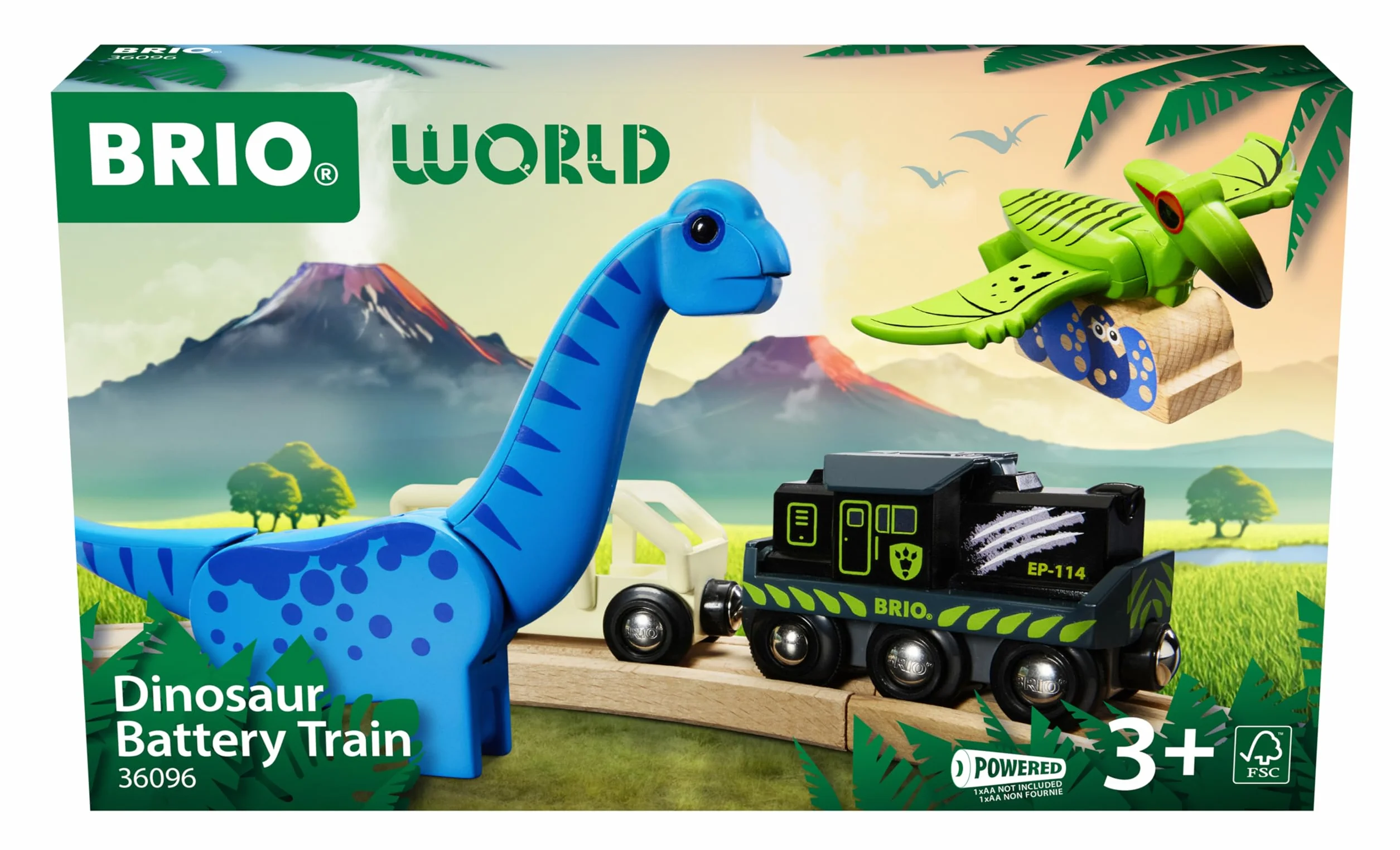 BRIO World - Dinosaurier Batteriezug
