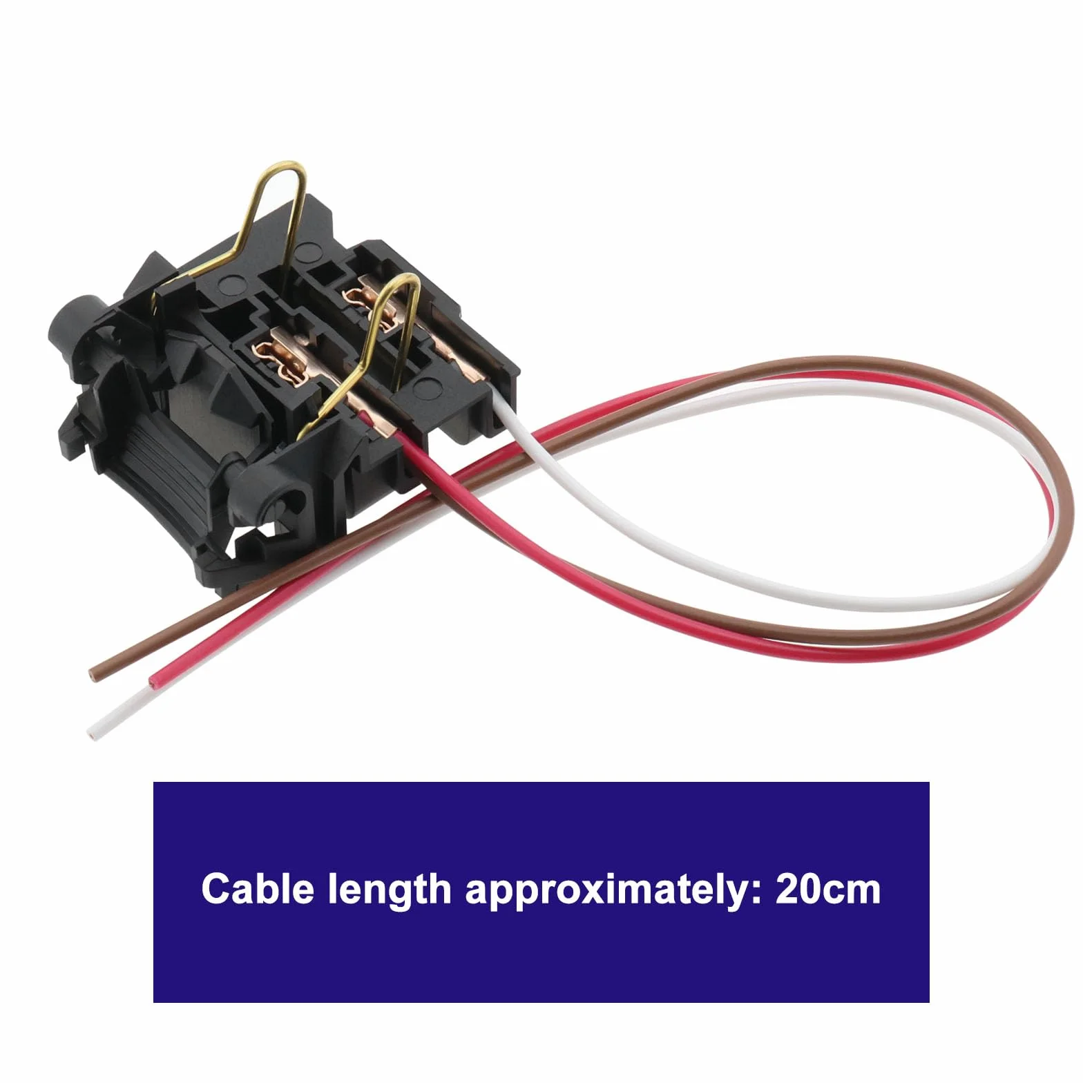 2SZT. Adapter do żarówki reflektorów H7 z okablowaniem kompatybilny z Ford Focus 2 MK2 kompatybilny z Focus 3 MK3 z 20 cm kablem, kolor czarny
