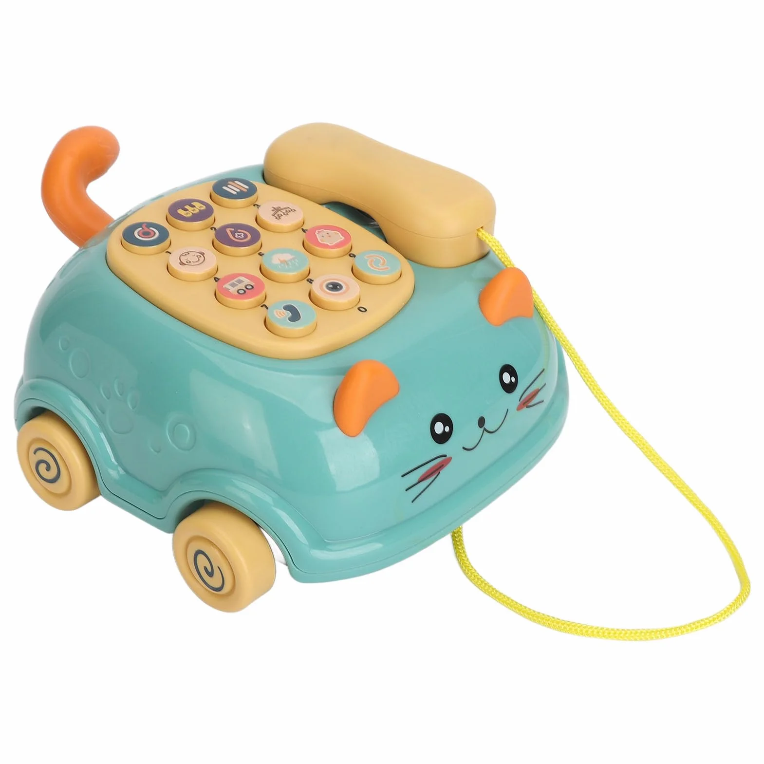 Sorandy Zabawka Telefoniczna dla Niemowląt, 12 Klawiszy Baby Piano Music Light Toy, Symulowana Muzyka Edukacyjna Wczesna Nauka dla Chłopców i Dziewcząt Early Education (18 m+)