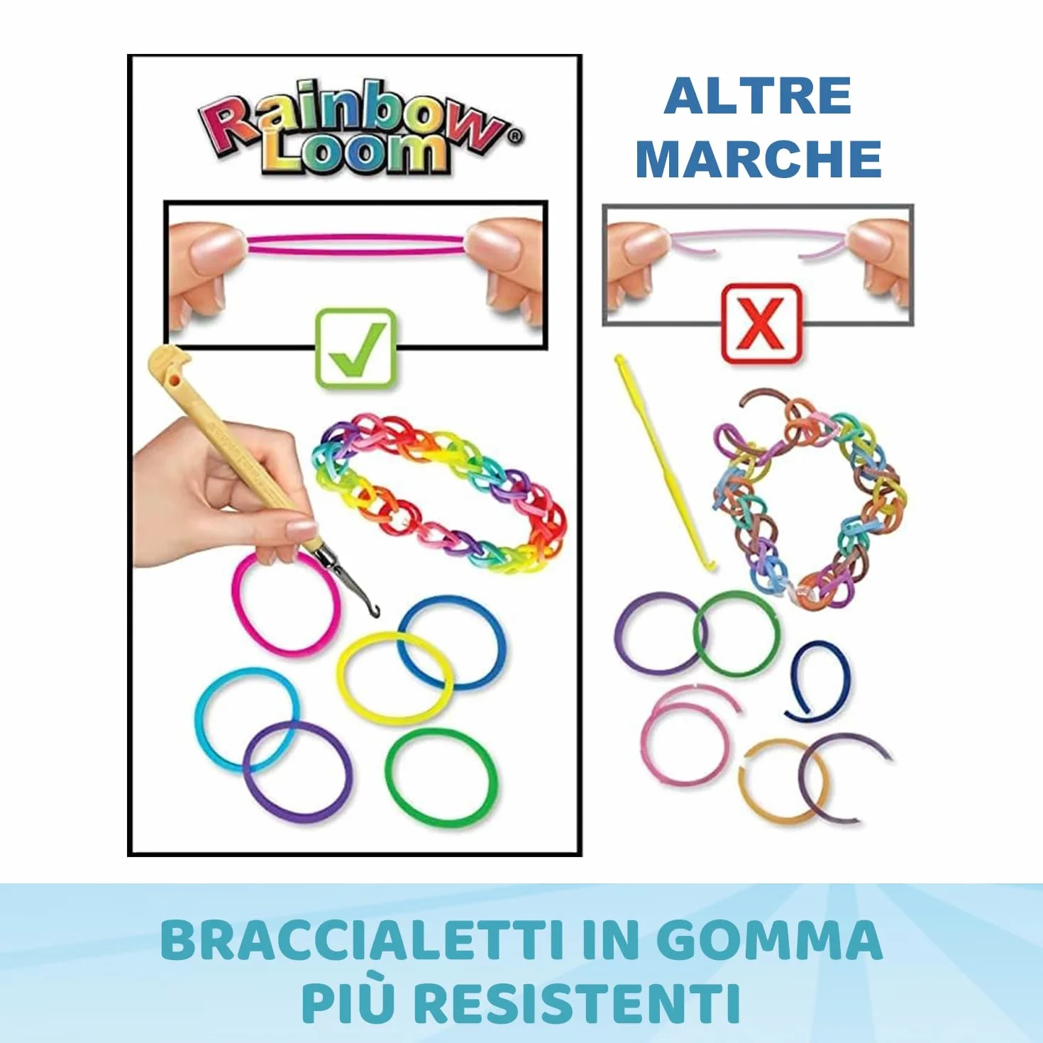 Bandai - Rainbow Loom Boutique – automatyczny zestaw do produkcji bransoletek z gumowych taśm - kreatywne hobby - zawiera 4000 gumowych taśm, haczyków - zabawka dla dzieci od 7 lat - CD0186