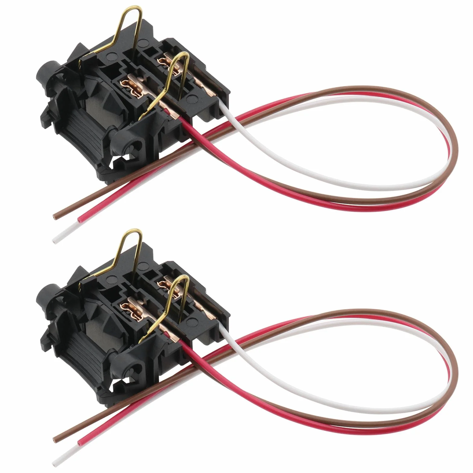 2SZT. Adapter do żarówki reflektorów H7 z okablowaniem kompatybilny z Ford Focus 2 MK2 kompatybilny z Focus 3 MK3 z 20 cm kablem, kolor czarny