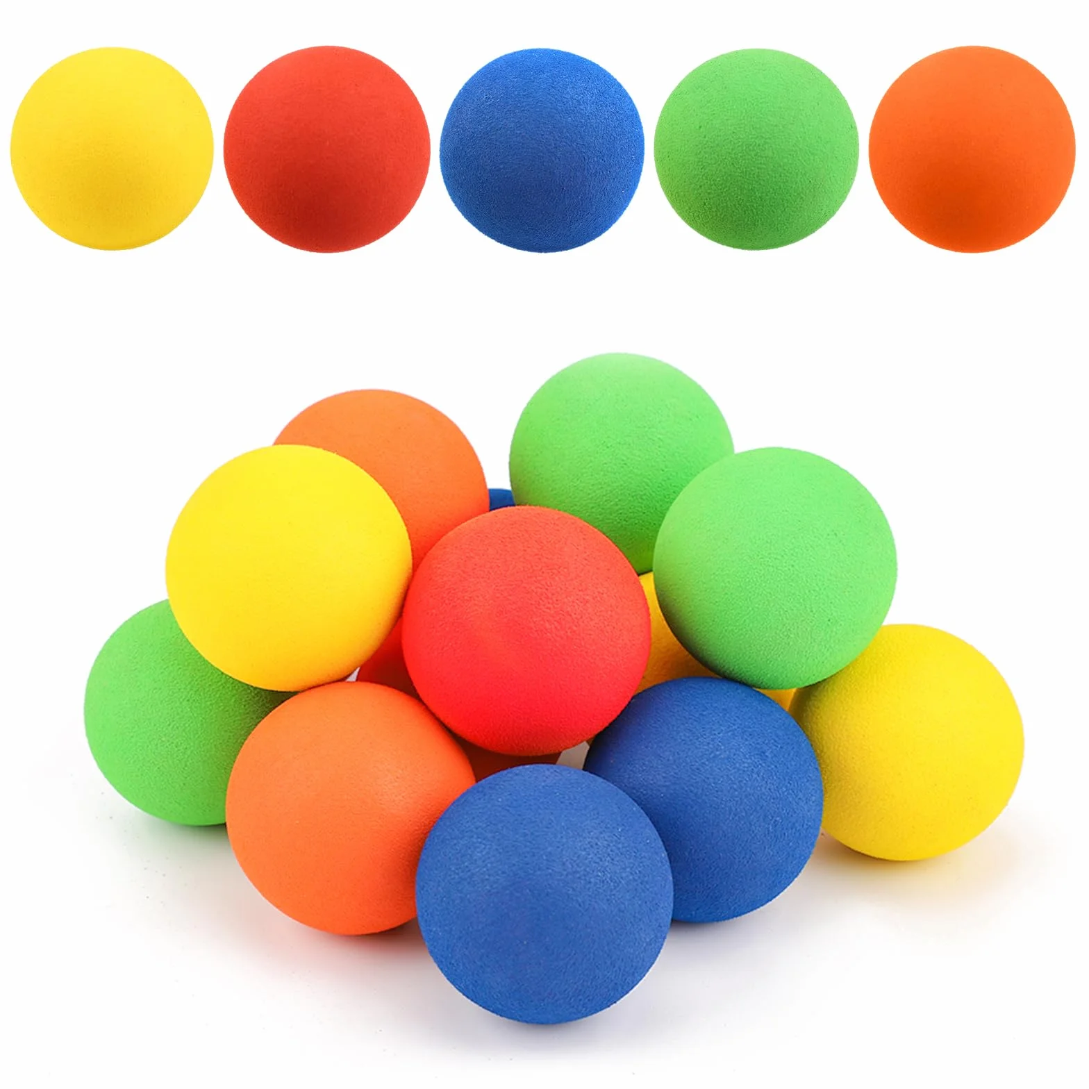 10szt Pilki do Hokeja na Kolanach, Piankowe Mini Miekkie Pilki Hokejowe dla Dzieci Pilki do Hokeja na Lodzie Halowym Kolorowe Miekkie Pilki Piankowe na Impreze z Siatkami Mini Stick 5cm