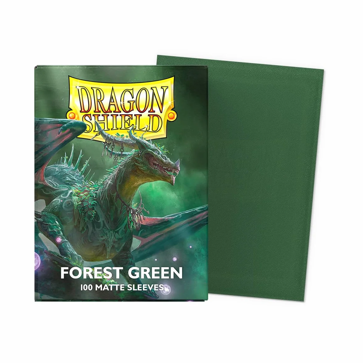 Rękawy Dragon Shield - Dragon Shield Matte: Forest Green 100 CT - Rękawy na karty MTG są gładkie i wytrzymałe - kompatybilne z Pokemon & Magic The Gathering Cards