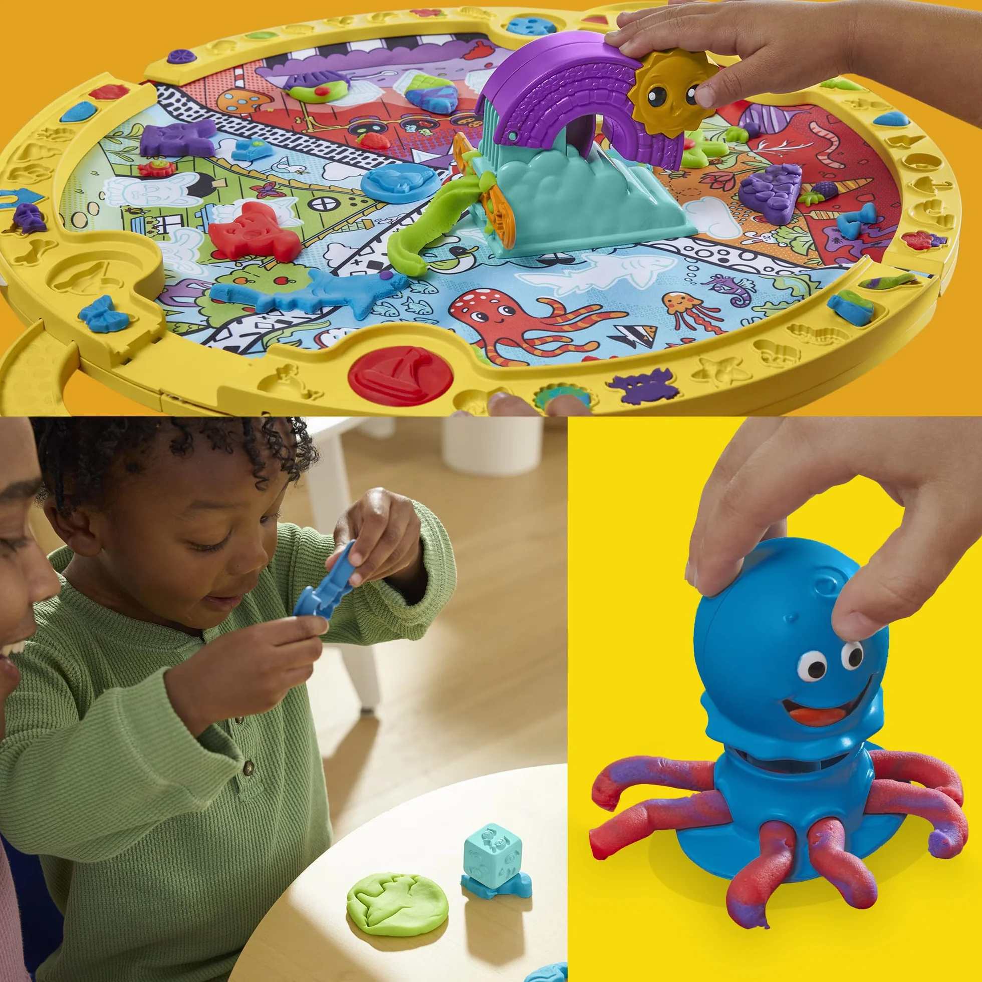 Play-Doh Zestaw startowy Play-Doh: składana, przenośna mata do zabawy