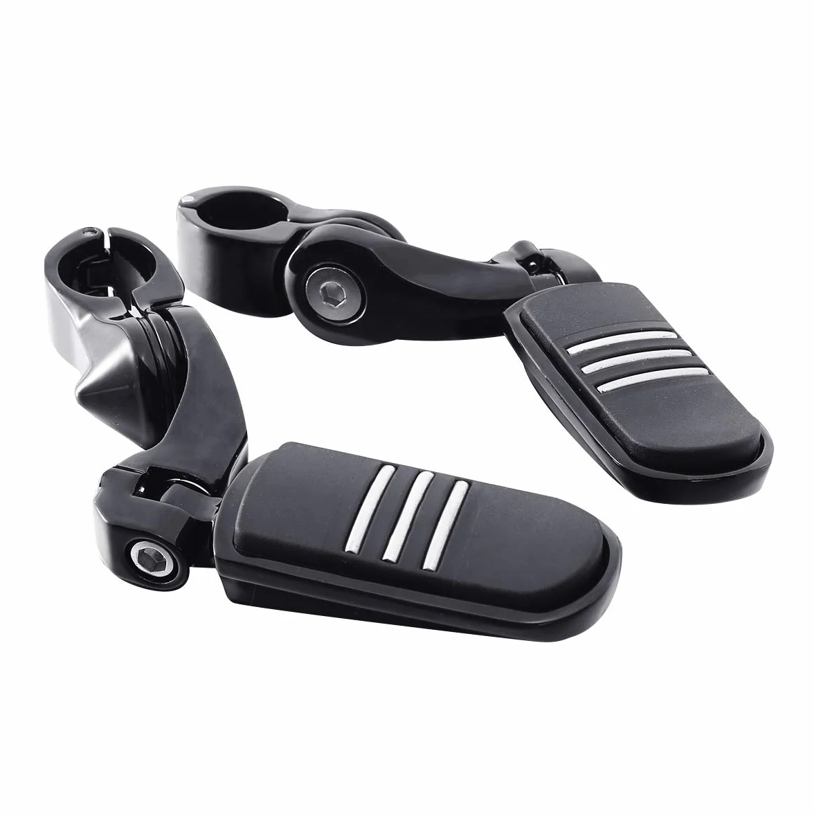 TCMT Podnóżki autostrady 32 mm - podpórka pod stopę kompatybilna z Electra Road King Street Glide Touring (czarne)