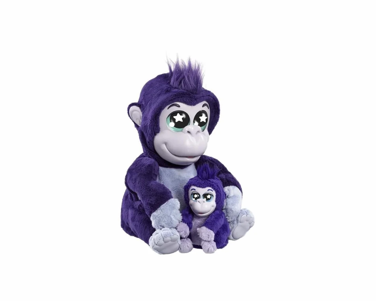 Animagic: Tiki and Toko Gorillas, super miękkie interaktywne pluszaki goryla z ponad 100 dźwiękami i mi, dla dzieci w wieku od 4 lat