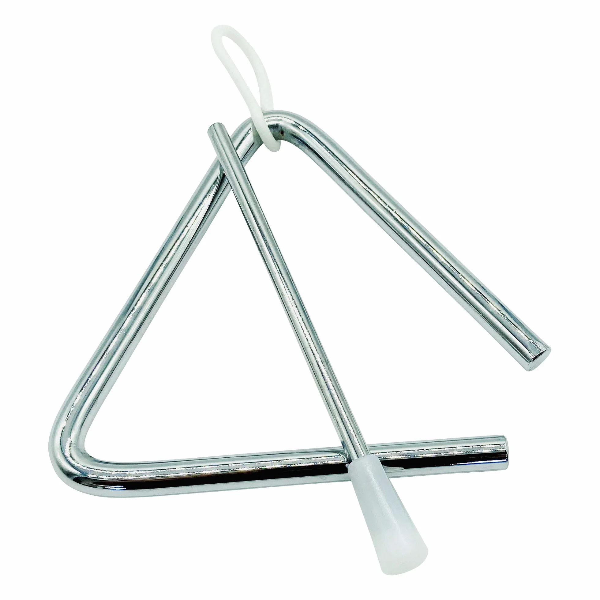 GICO Trójkąt dziecięcy z metalu mały 10 x 10 cm z pałeczką instrument perkusyjny - 3869