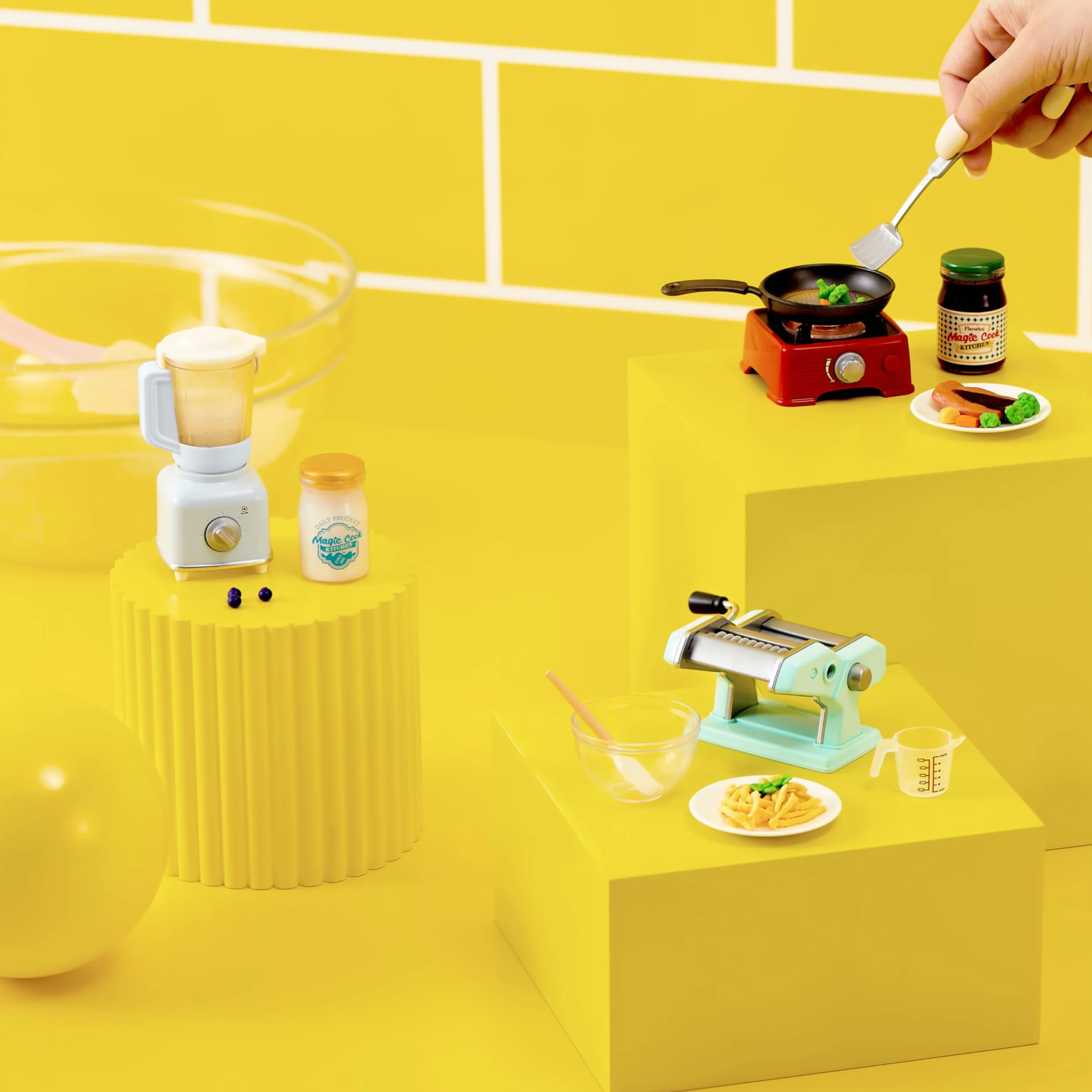MINI BRANDS MAGICZNA SERIA KUCHENNA Z 1 KUCHNĄ KUCHNĄ KUBEKĄ - KOSTKA
