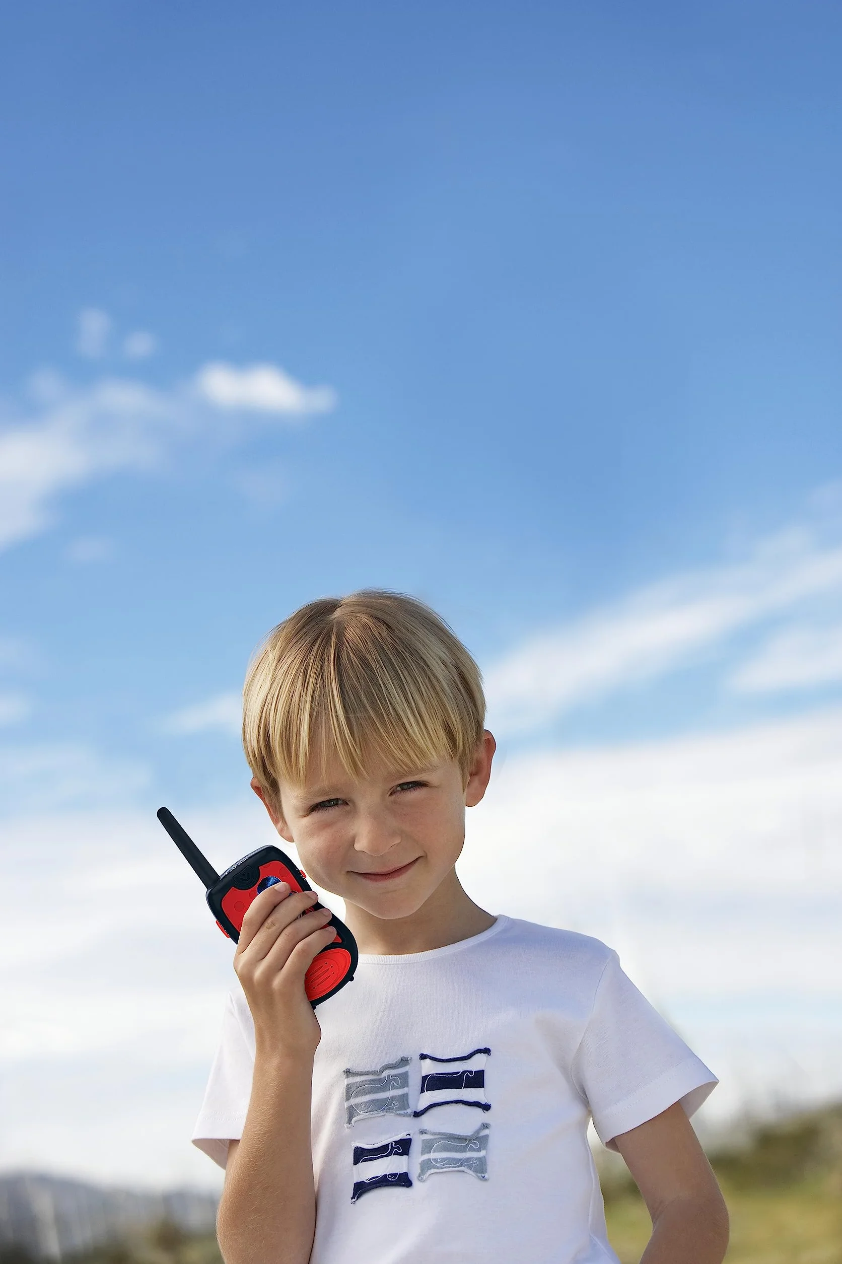 Lexibook, Miraculous Biedronka Czarny Kot Walkie Talkie 200 M, Gra Komunikacyjna dla Dzieci, 2 Kanały Komunikacyjne, Pasek na Klips, Czarny, Czerwony, TW12MI