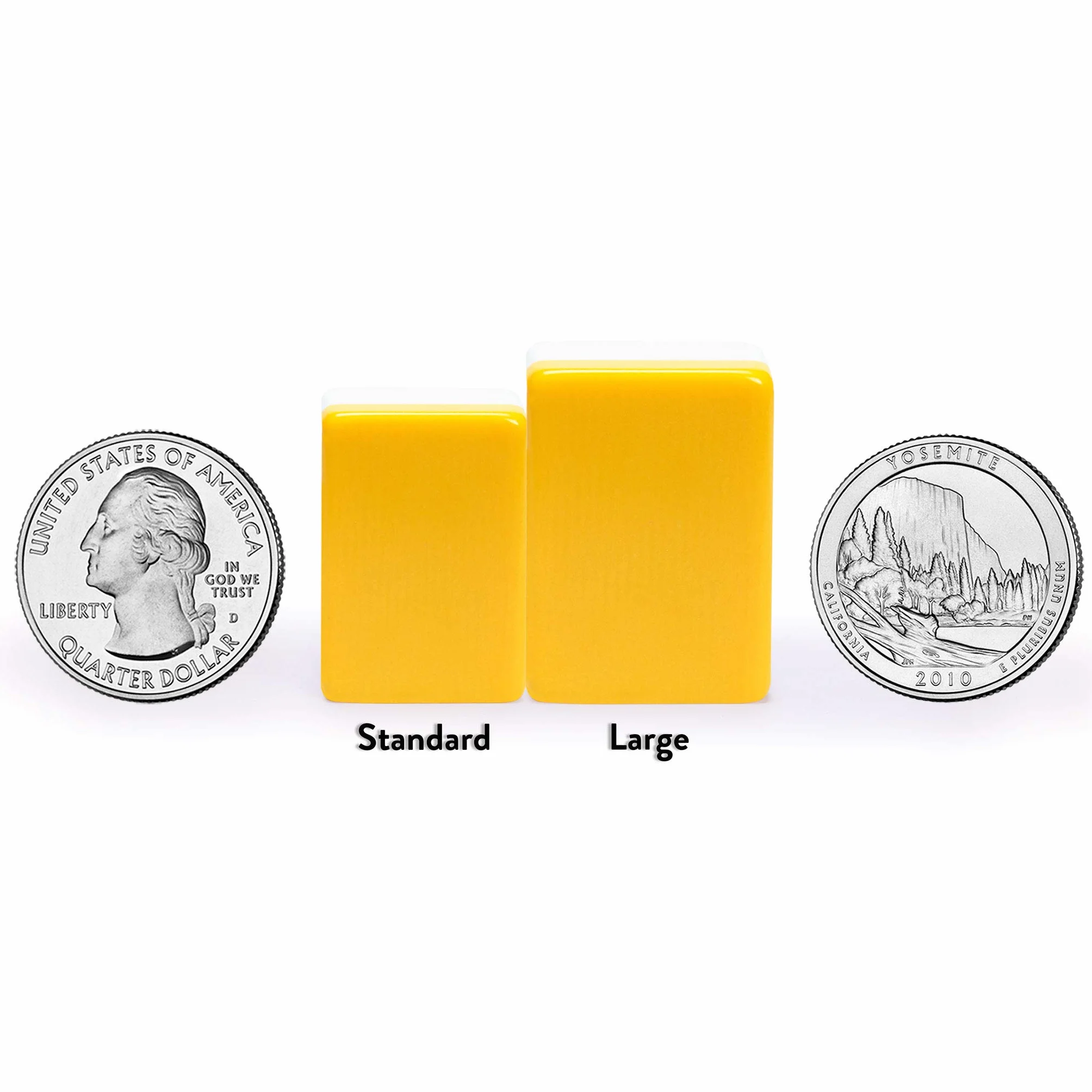 Yellow Mountain Imports Japoński zestaw Riichi Mahjong - białe i żółte płytki w standardowym rozmiarze - z płytkami East Wind i czarną obudową winylową
