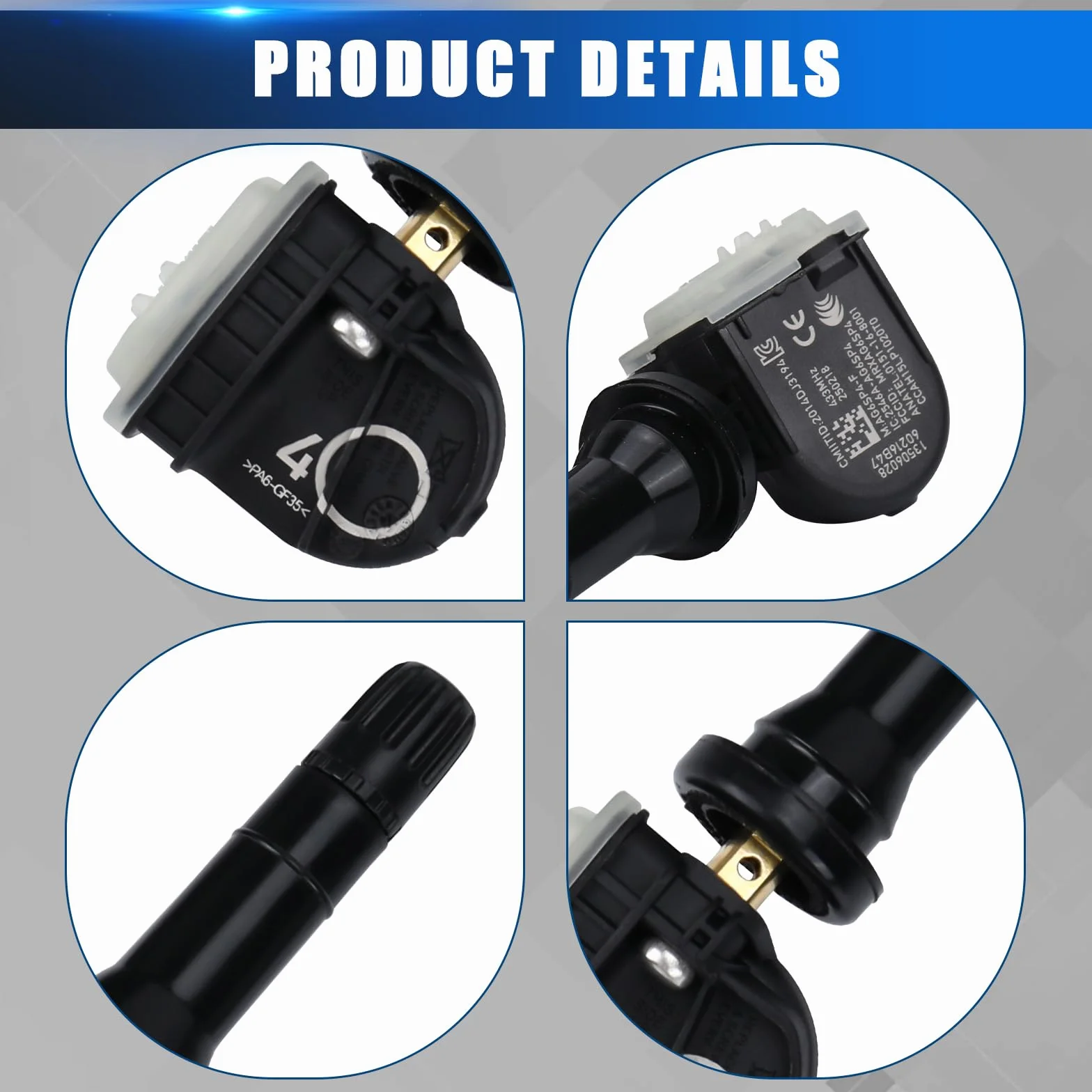 4 czujniki ciśnienia w oponach z Astra J K Corsa D Opel Adam TPMS, kompatybilne z TPMS Corsa E Insignia B Meriva B Zafira C Vauxhall Astra MK VIl 7 Cadillac XT4 13506028