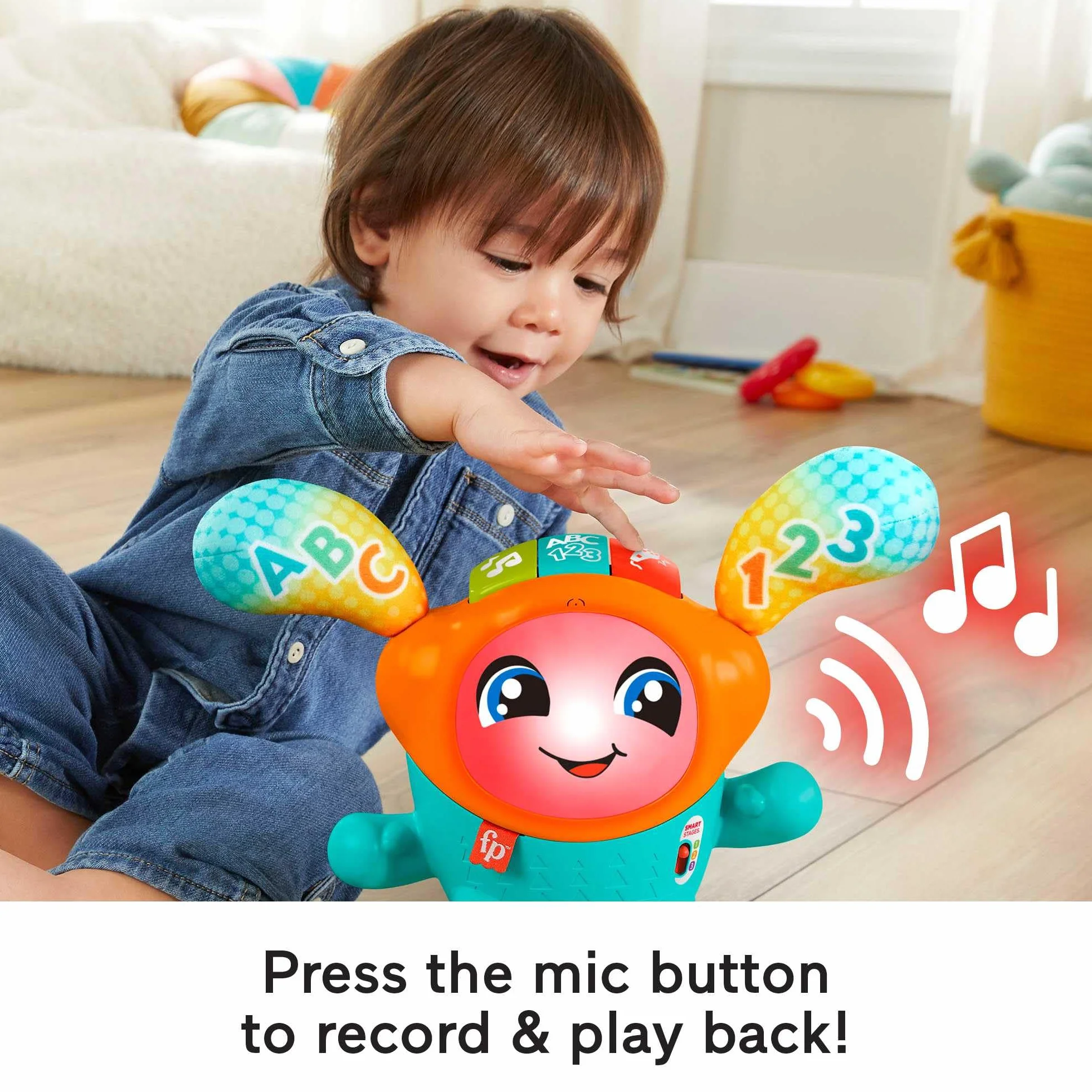 Fisher-Price Zabawka HJP92 Dj Bouncin' Beats, Multi, 16,9 x 29,6 x 33 Centymetry