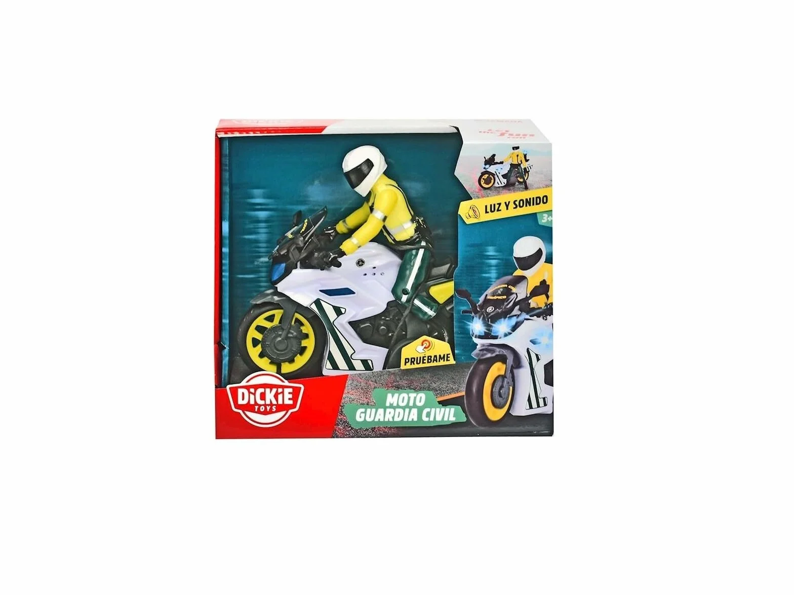 Dickie Toys - Motocykl Yamaha, ze zdejmowanym przegubem, tarcie, światło i dźwięk, odpowiedni dla chłopców i dziewczynek od 3 lat – 17 cm