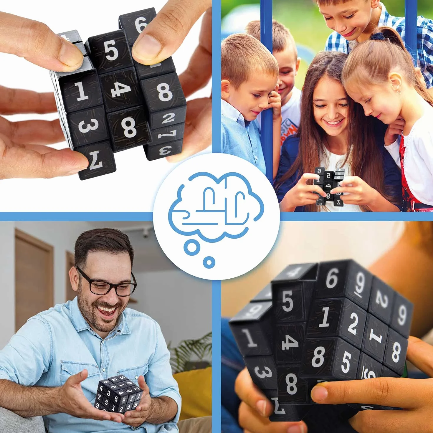 Magiczna kostka Gra logiczna Magiczna kostka 3D Gra na koncentrację i logiczna 55mm