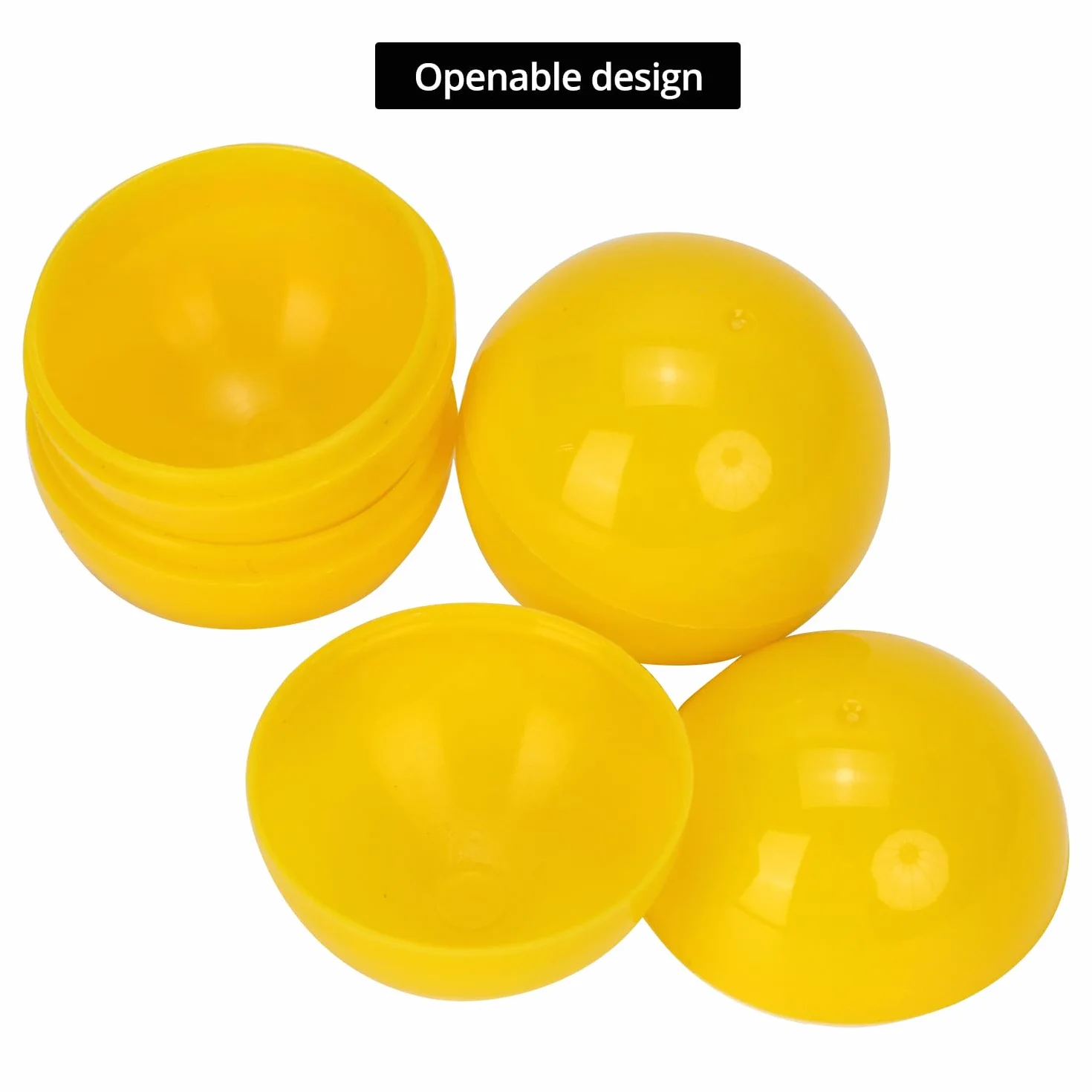 QWORK® 50 szt. wydrążonych piłek loteryjnych 3 cm 5 kolorów małe kulki do napełniania na upominki imprezowe