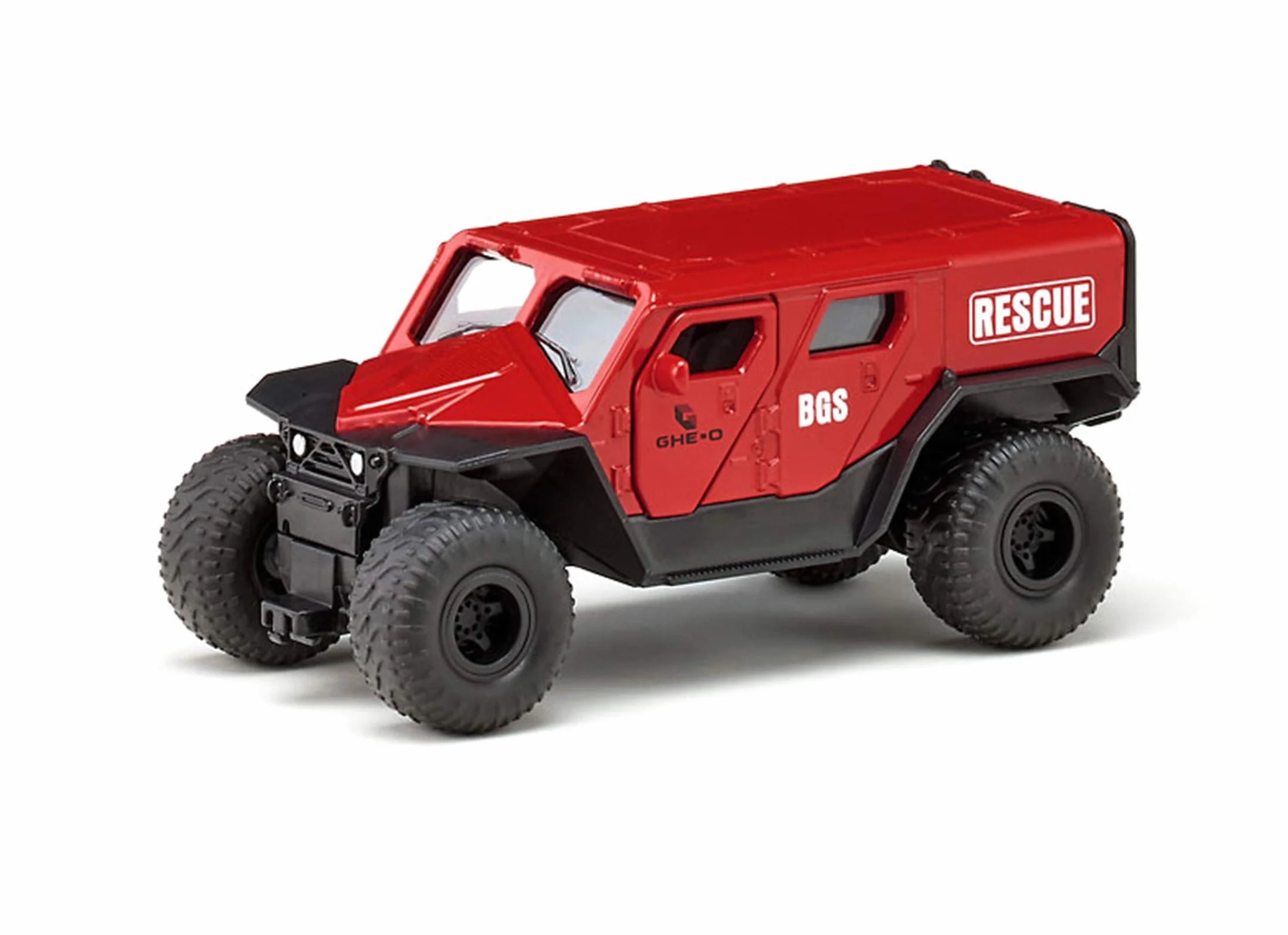 Siku 2307, GHE-O Ambulans, 1:50, Metal/Tworzywo sztuczne, Czerwony, Liczne funkcje, Do łączenia z modelami Siku w tej samej skali