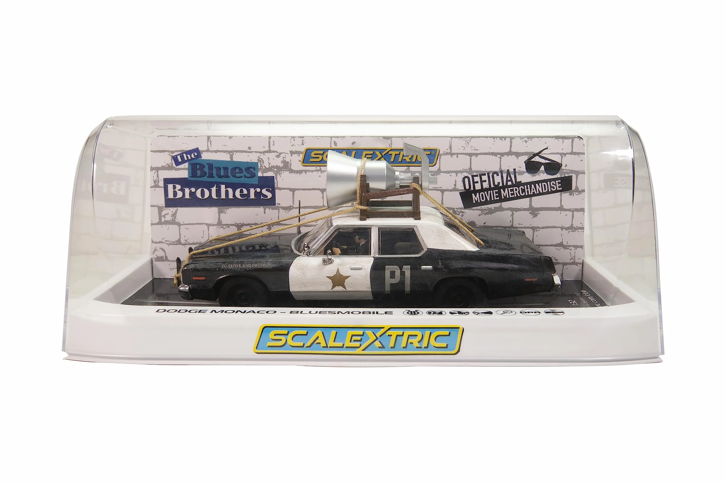 Scalextric C4322 Blues Brothers Dodge Monaco - Bluesmobile. Film i TV Slot Car, niebieski