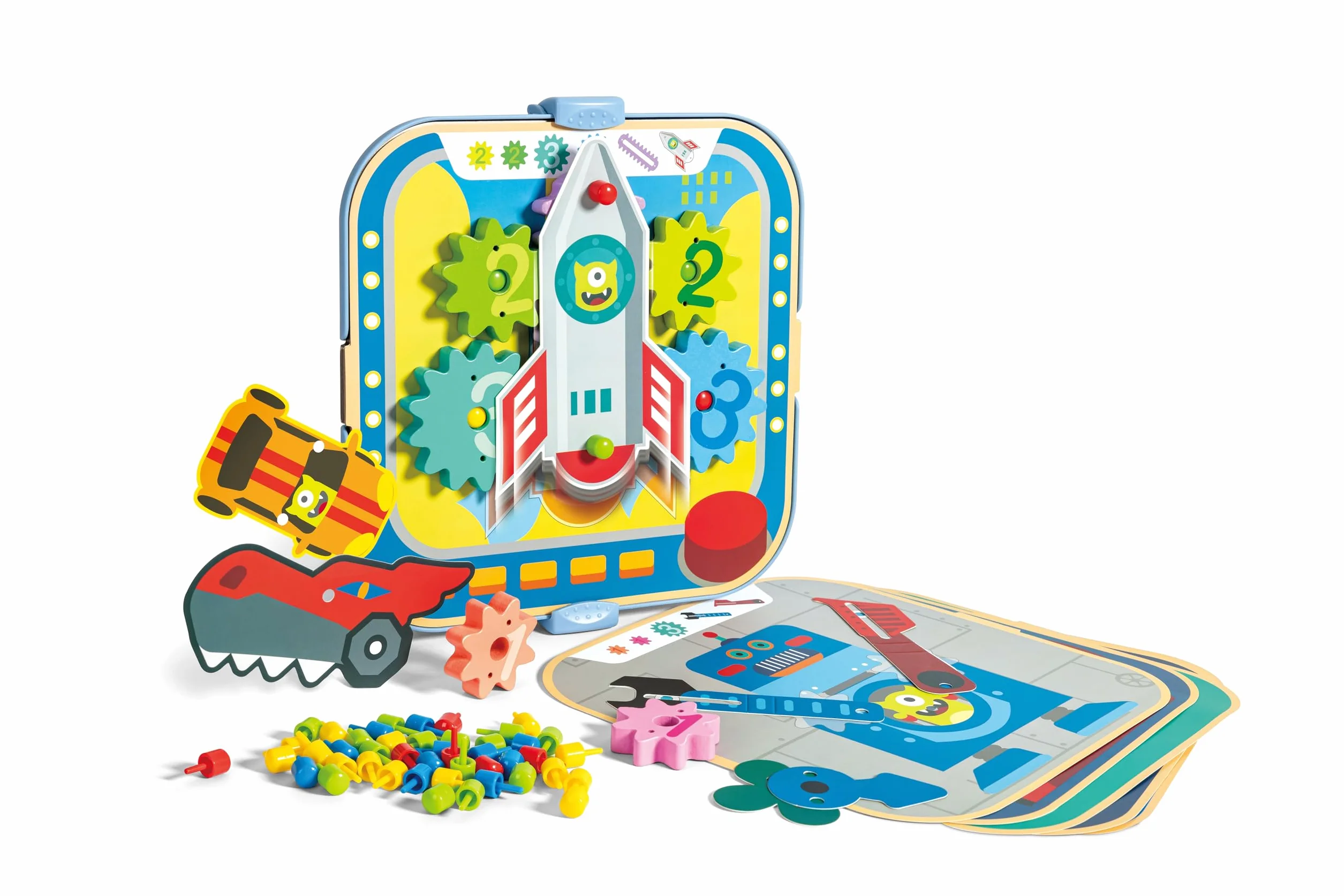 Hape E1065 Zestaw przekładni i konstrukcji, wielokolorowy