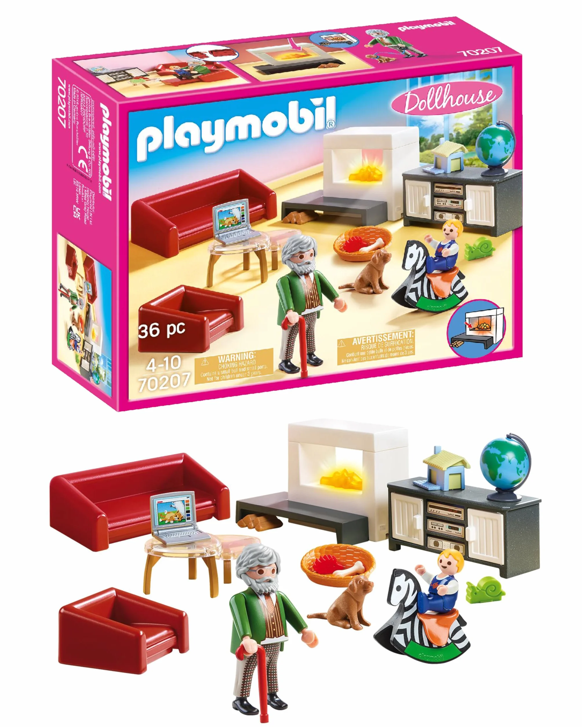 PLAYMOBIL Dollhouse 70207 Przytulny salon, od 4 lat