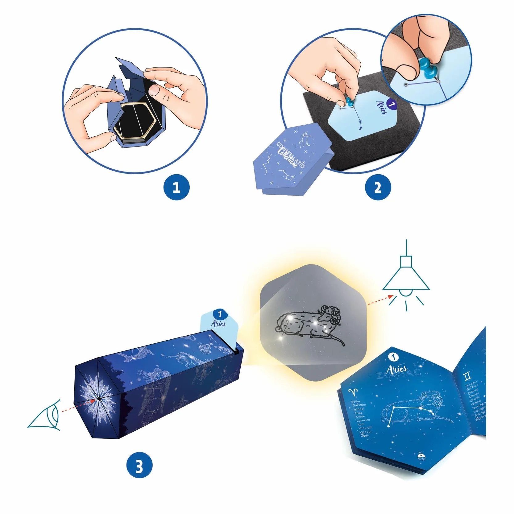 Djeco DJ07985 Do It Yourself Constellation Viewer to Create