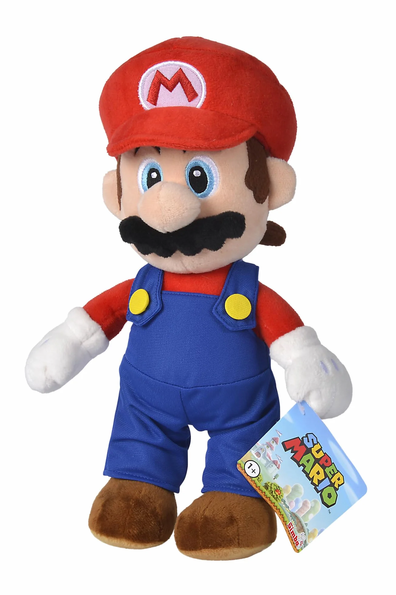 Simba 109231010 Nintendo Super Mario Maskotka pluszowa 30 cm Oficjalna licencjonowana Przytulanka, miękka postać ze światowej sławy gry komputerowej, odpowiednia dla niemowląt od 0 miesiąca